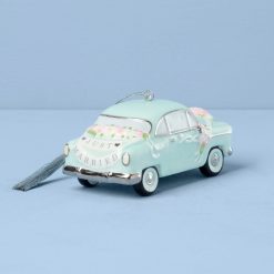 Alternative view of Lenox Premium 2026 Just Married Vintage Car Ornament