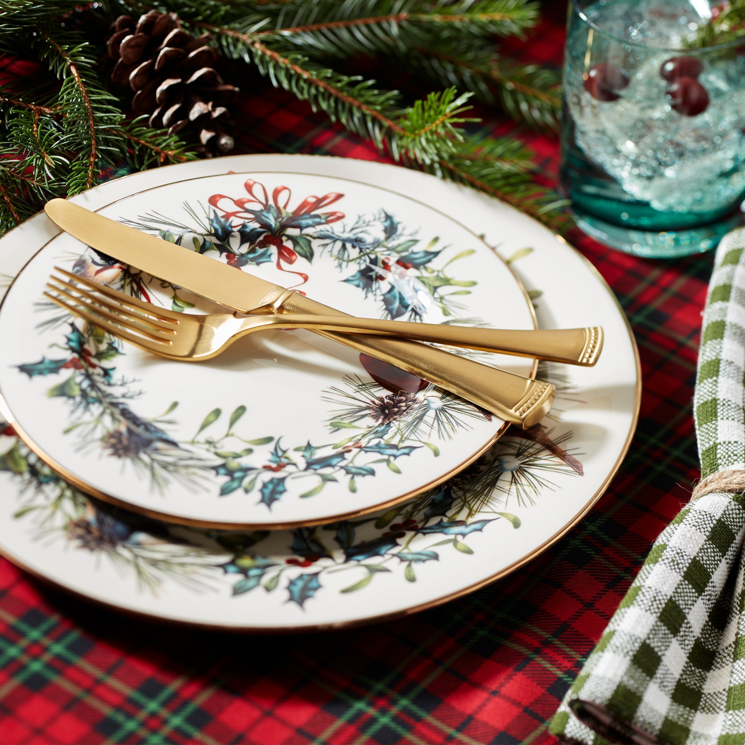 Lenox Premium Portola Gold Satin 20-Piece Flatware Set - Image 18