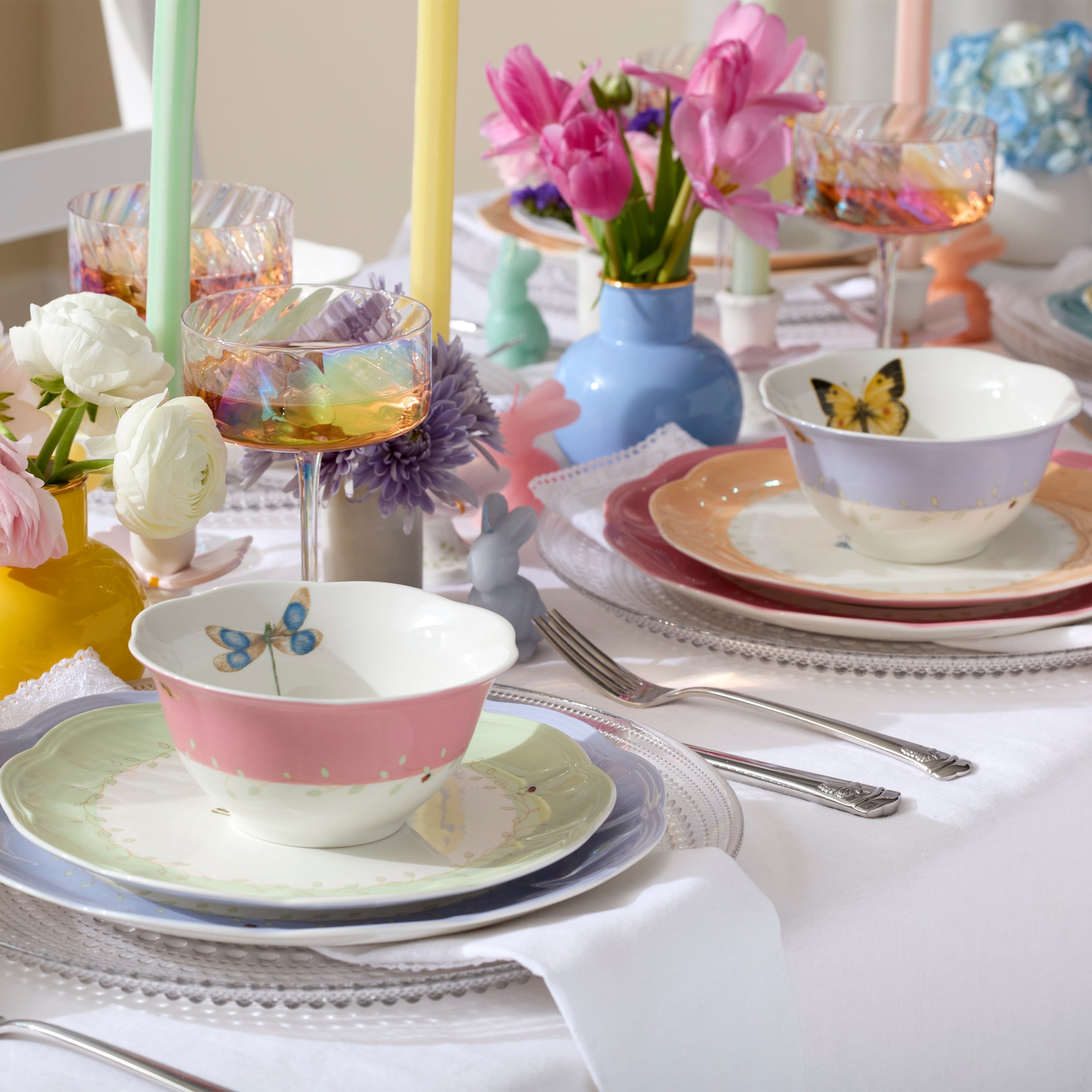 Lenox Premium Butterfly Meadow Colors 18-Piece Dinnerware Set - Image 9