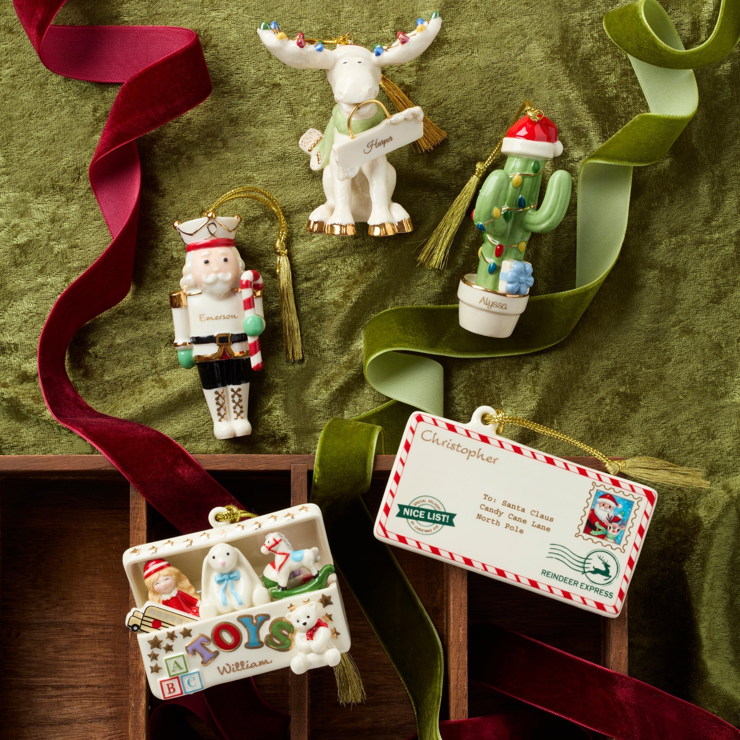 Lenox Premium Personalized Letters to Santa Ornament - Image 3