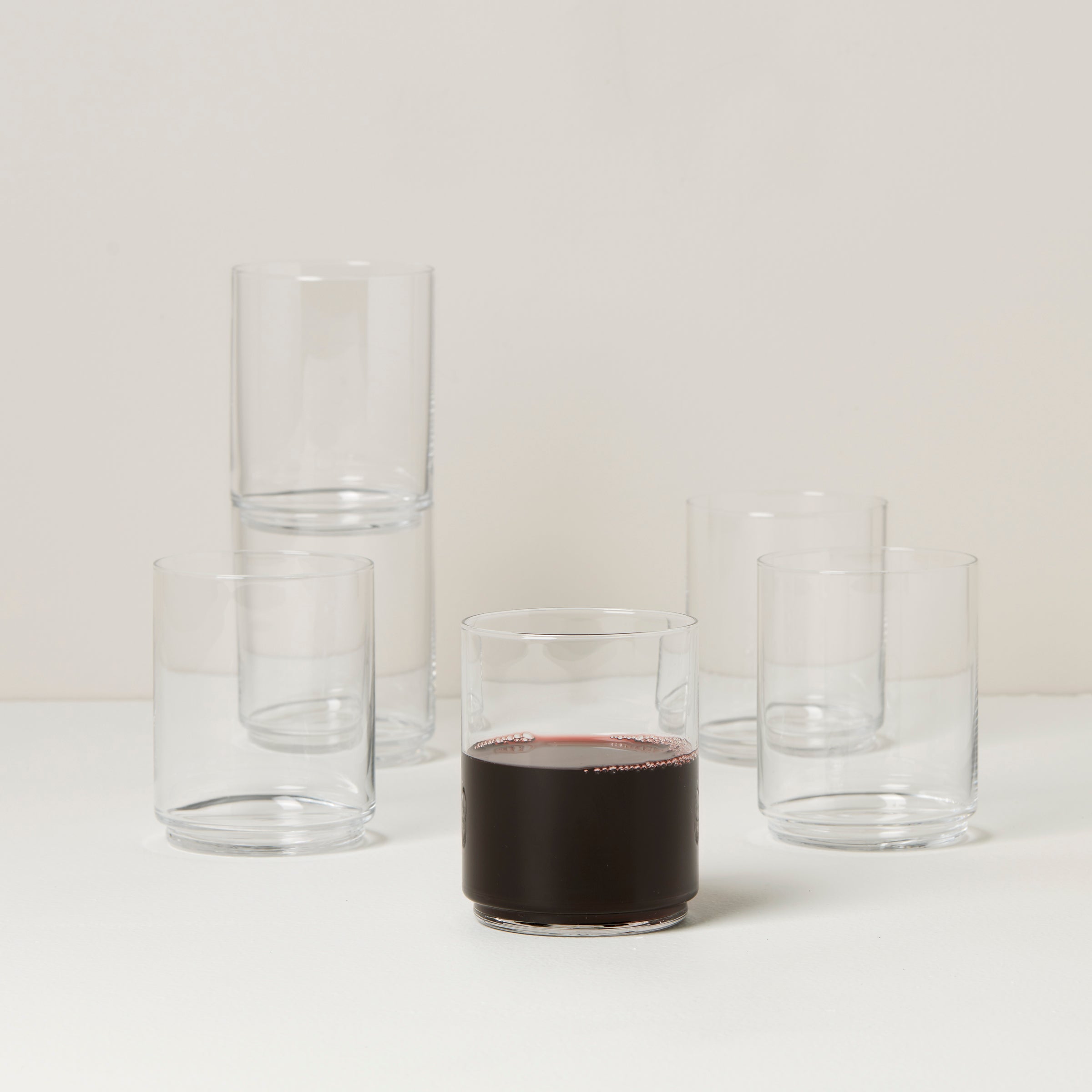 Lenox Premium Tuscany Classics Stackable Clear Tall Glasses, Set of 6 - Image 2