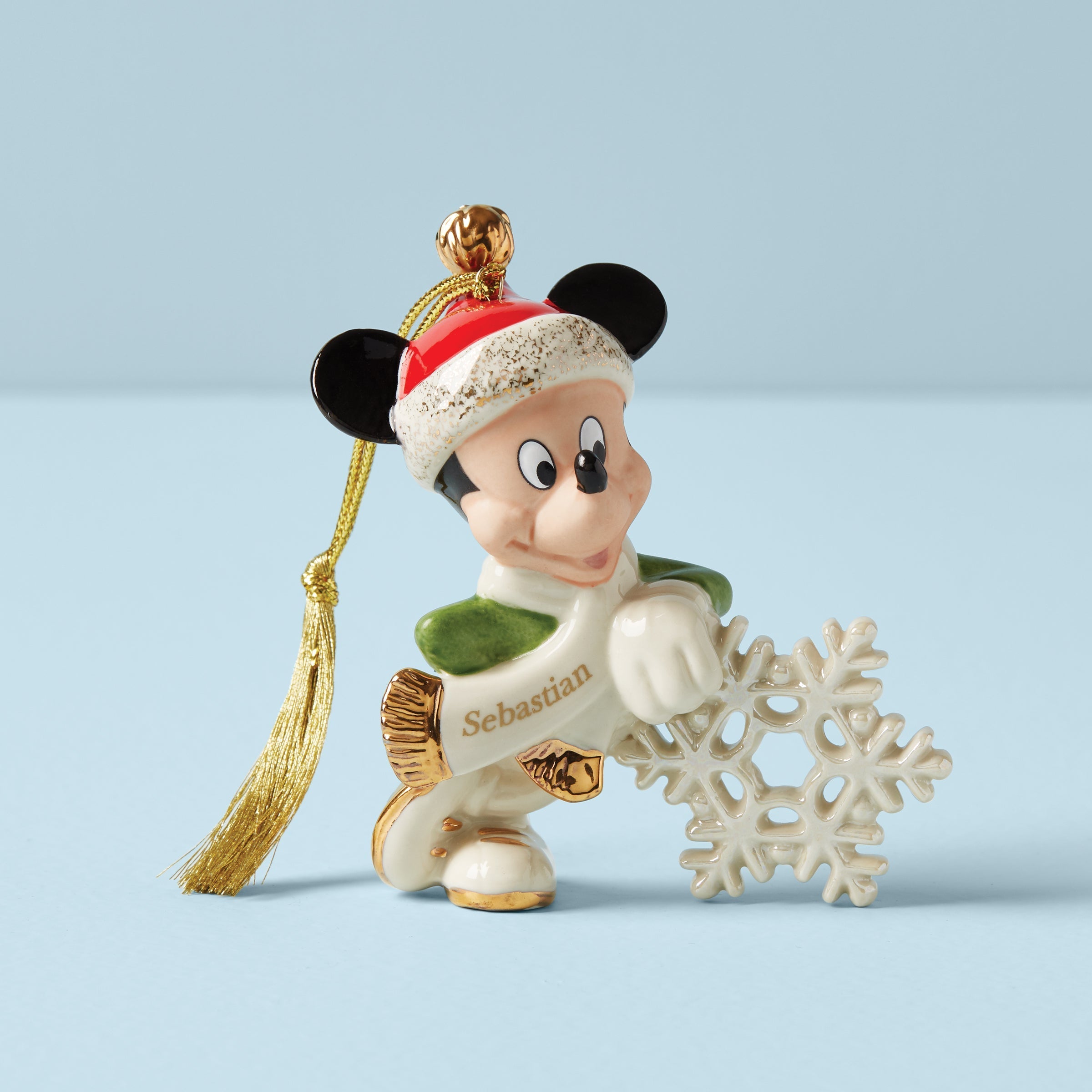 Lenox Premium Personalized Mickey Mouse Snowflake Ornament
