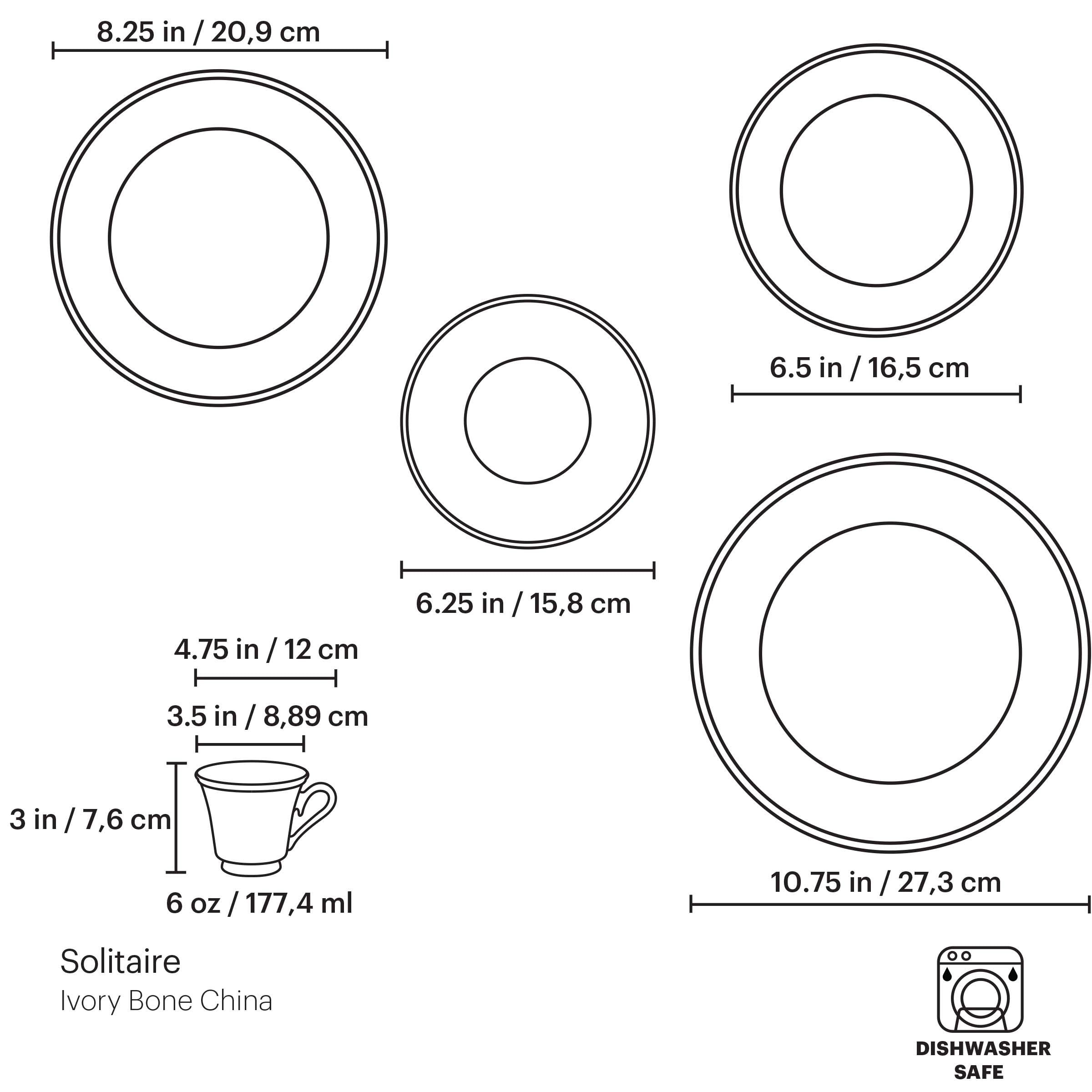 Lenox Premium Solitaire 5-Piece Place Setting - Image 3