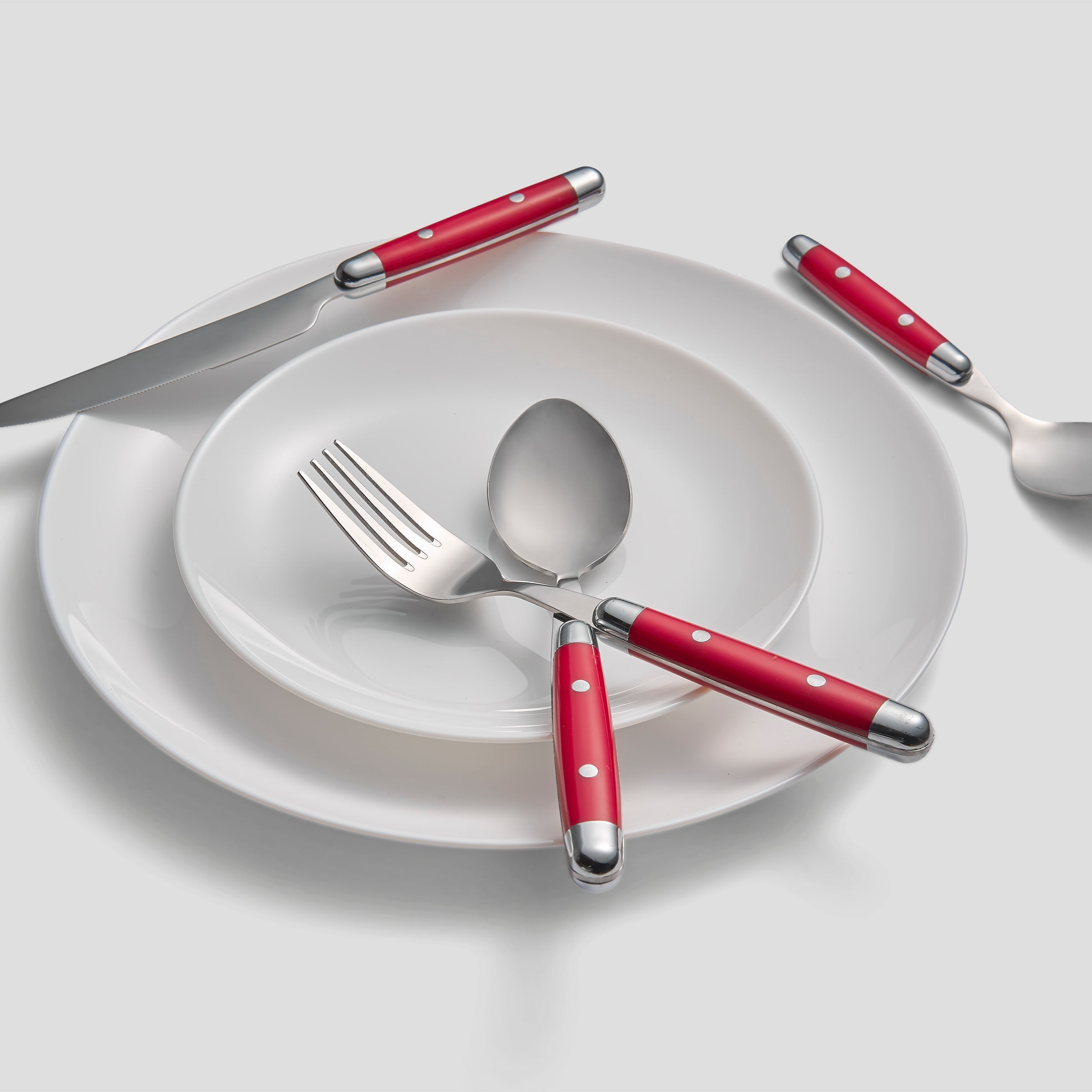 Lenox Premium Jubilee Red 16-Piece Flatware Set - Image 2
