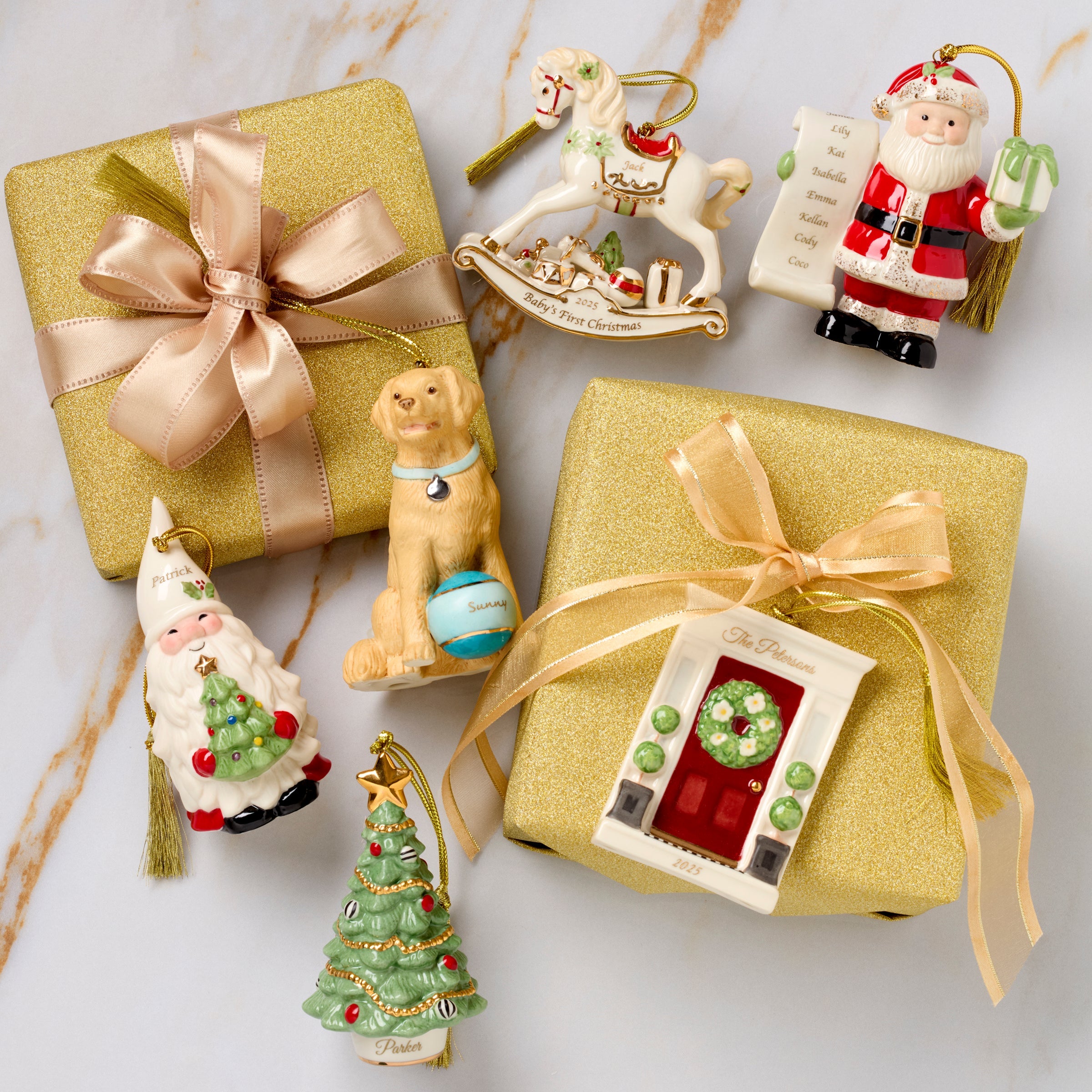 Lenox Premium Personalized Golden Retriever Ornament - Image 5