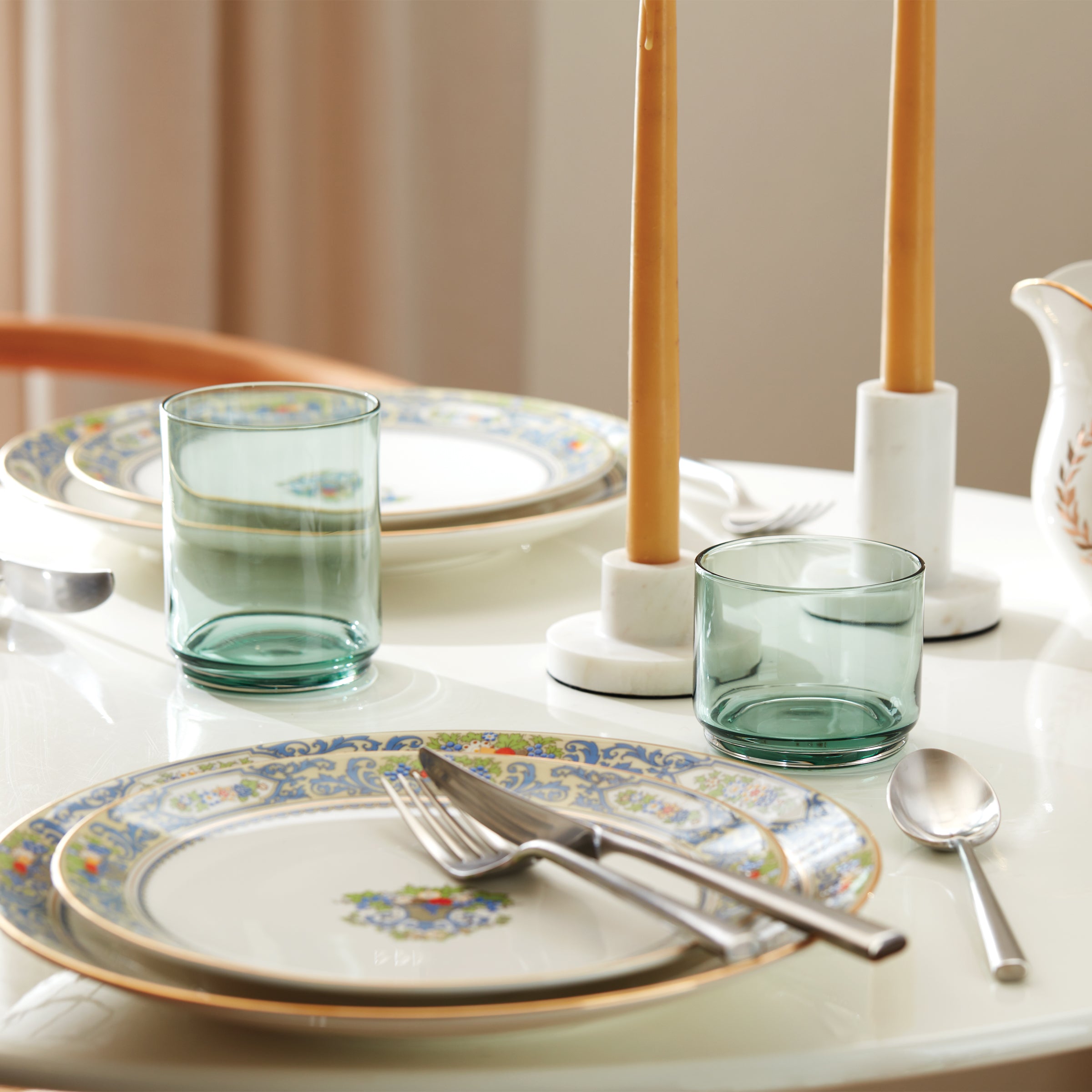 Lenox Premium Tuscany Classics Stackable Green Short Glasses, Set of 4 - Image 8