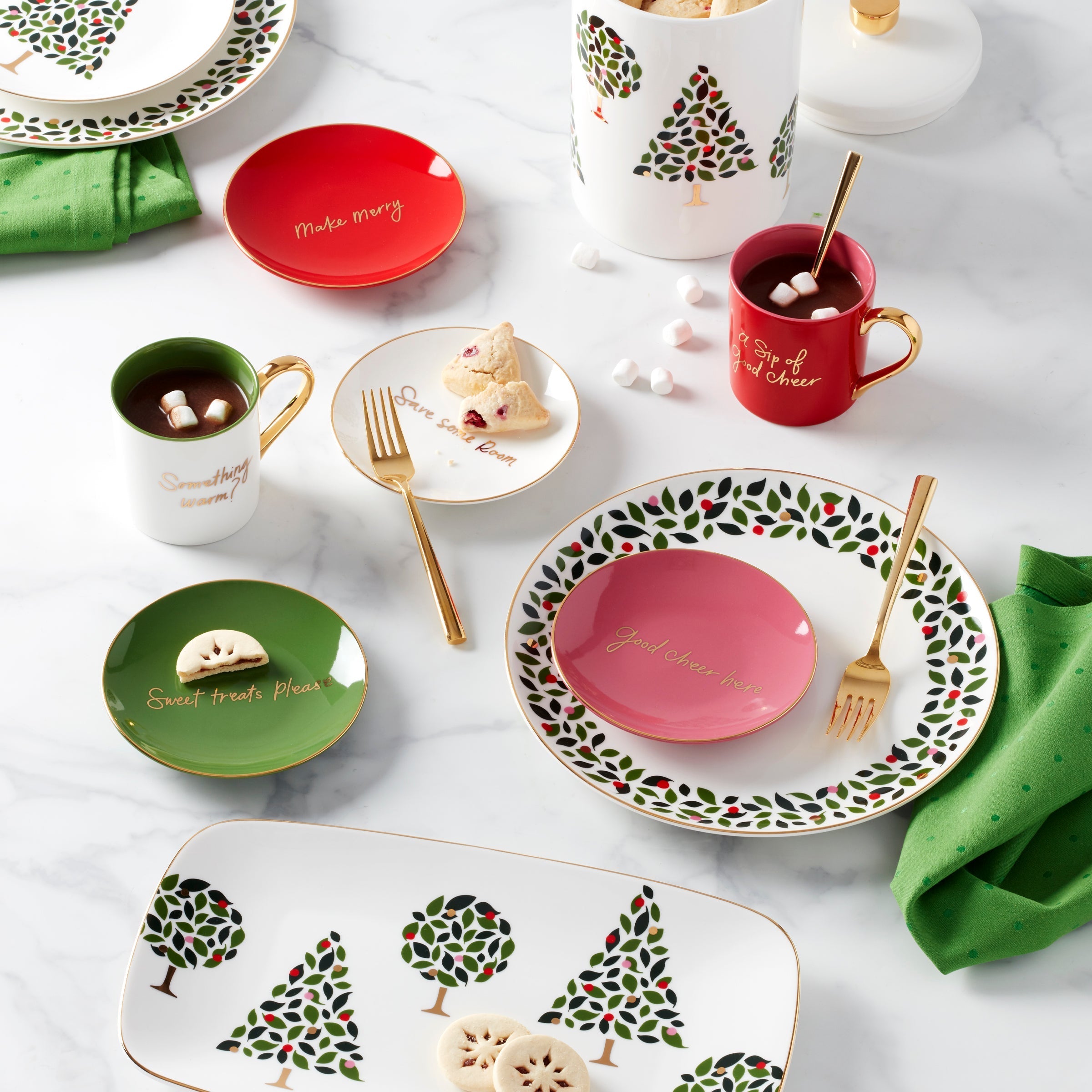 Lenox Premium Be Jolly Color Tidbit Plates - Set of 4 - Image 3