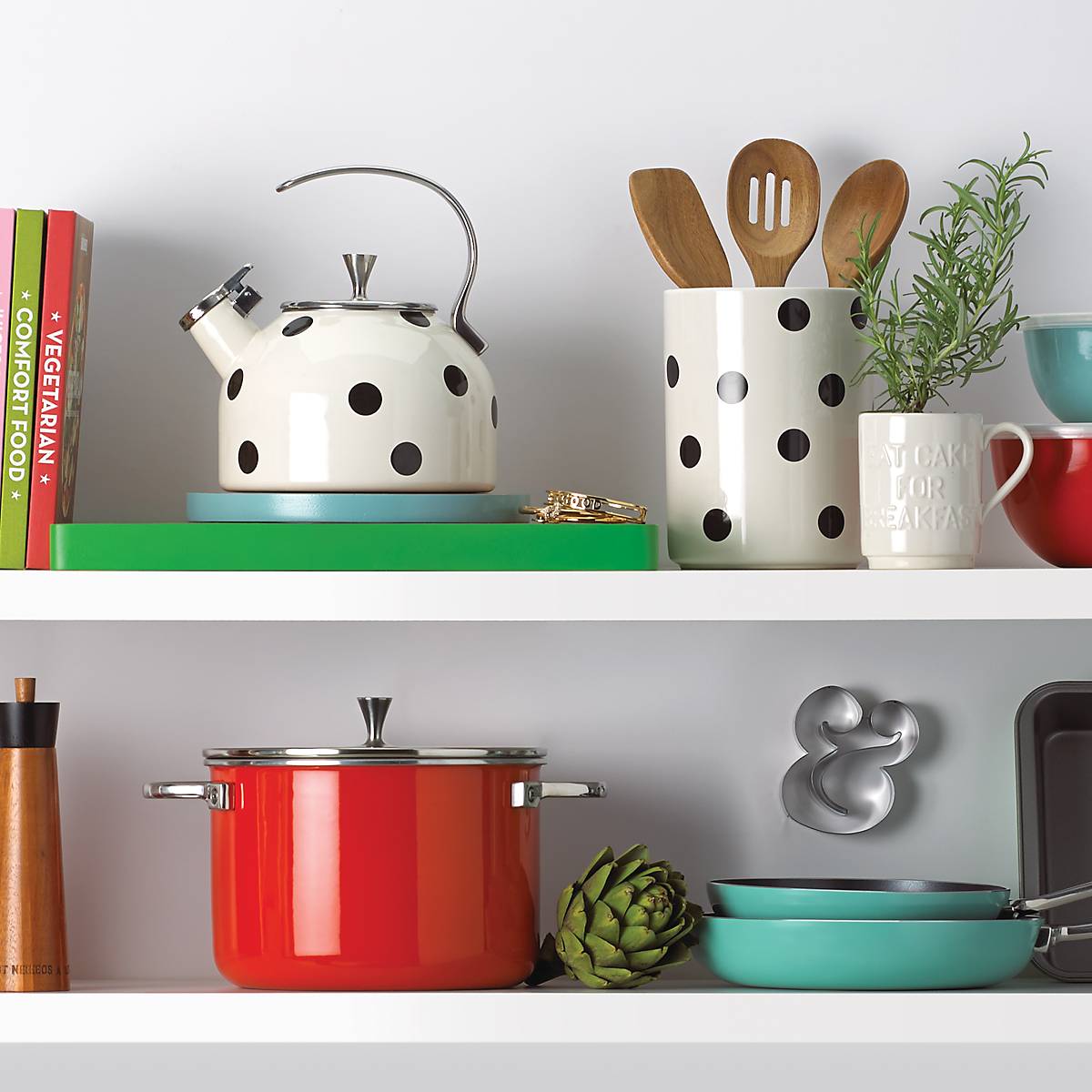 Lenox Premium Deco Dot 4-Piece Utensil Holder Set - Image 2