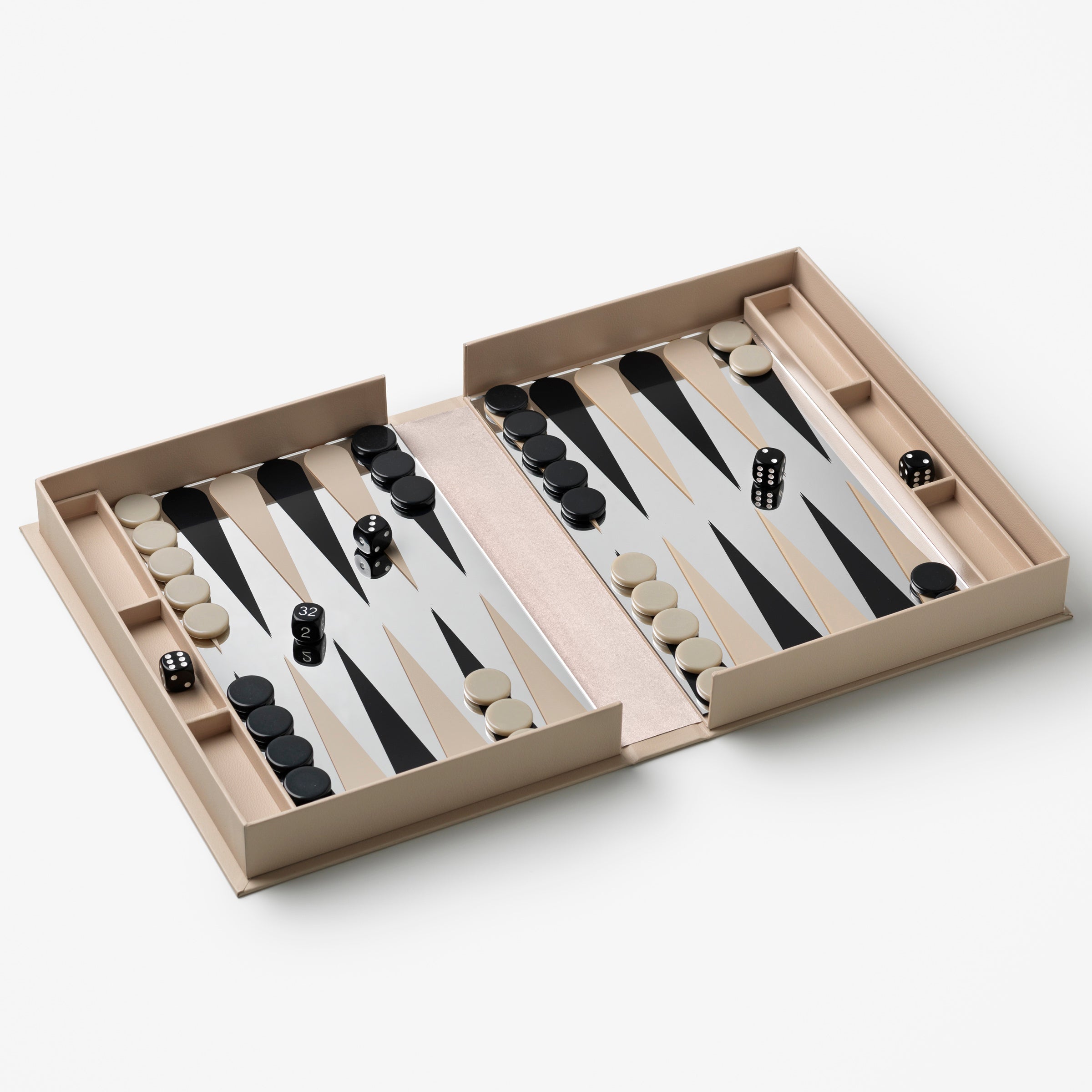 Lenox Premium The Art Of Backgammon Mirror Board Game - Image 2