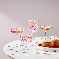 Alternative view of Lenox Premium It's Raining Confetti Short Wine Glasses, Set of 4