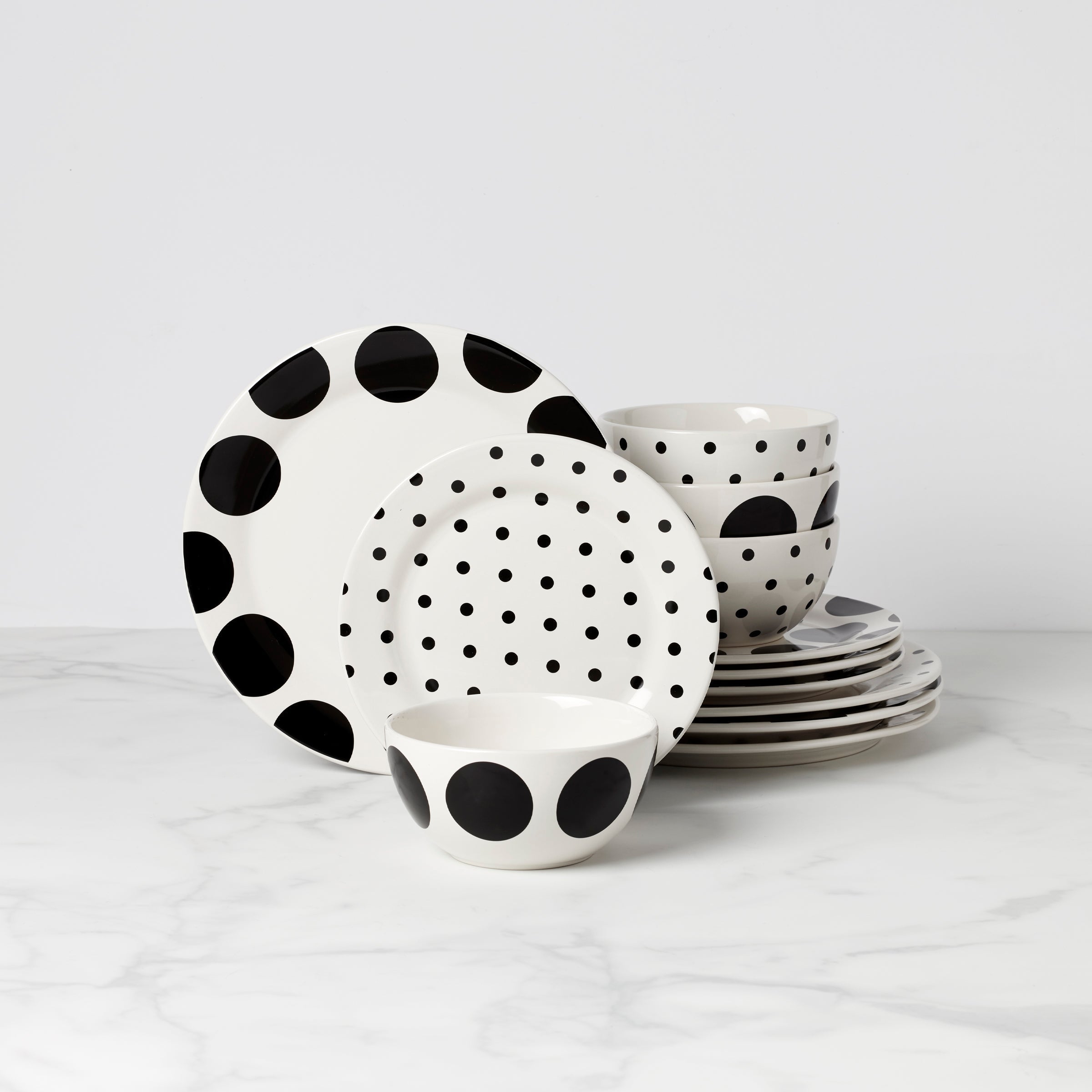 Lenox Premium On The Dot 12-Piece Dinnerware Set