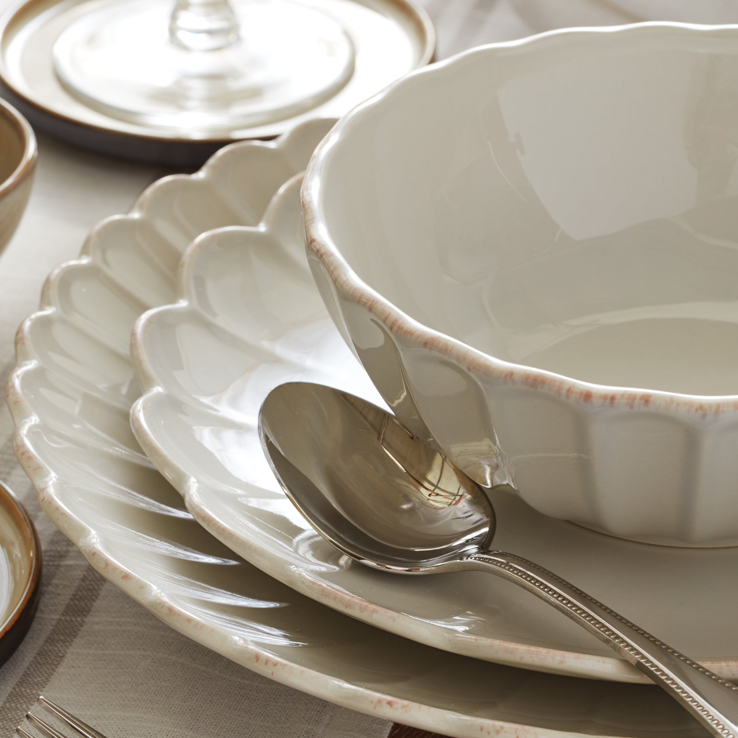 Lenox Premium French Perle Scallop White Accent Plates, Set of 4 - Image 13