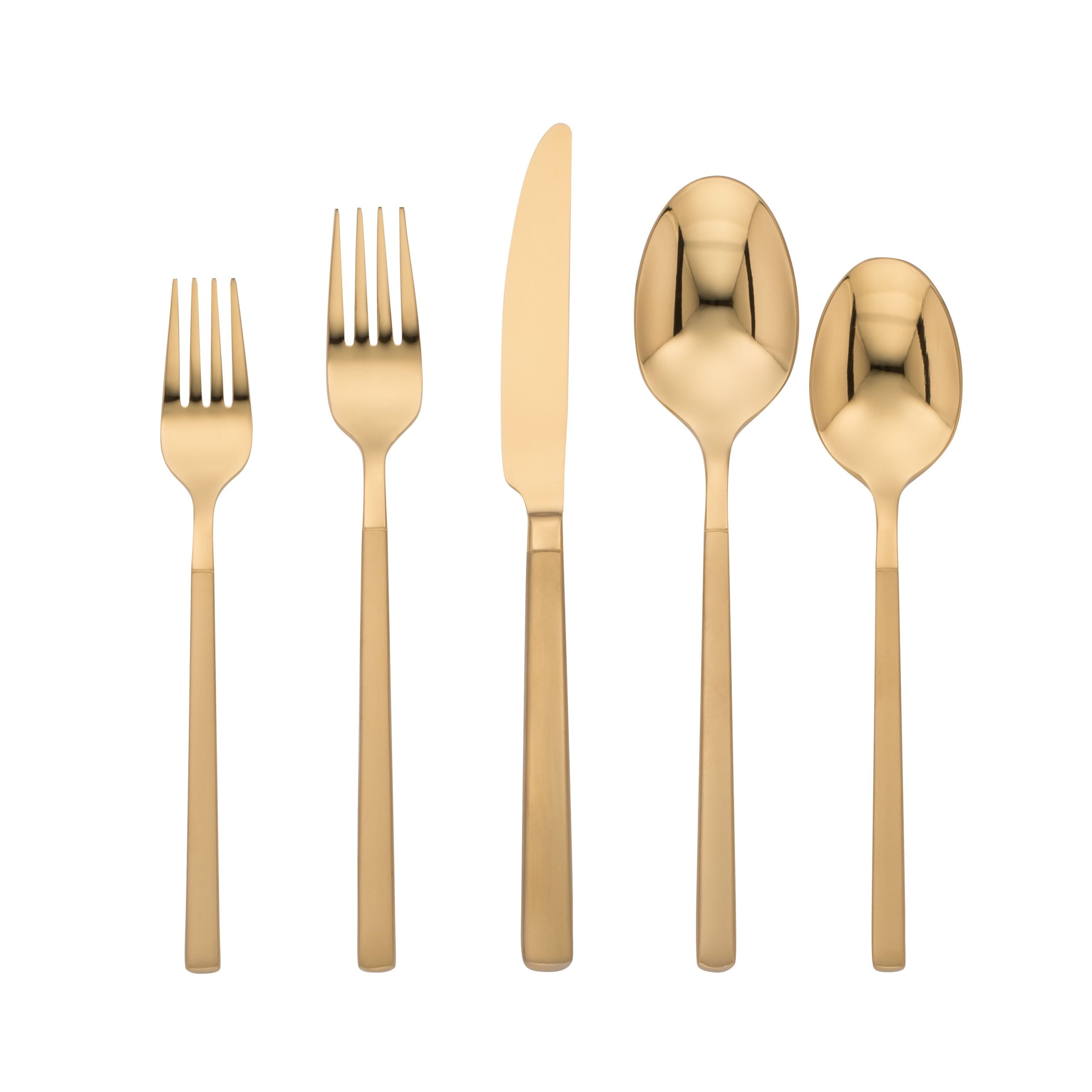 Lenox Premium Kenton Gold Sand 30-Piece Flatware Set