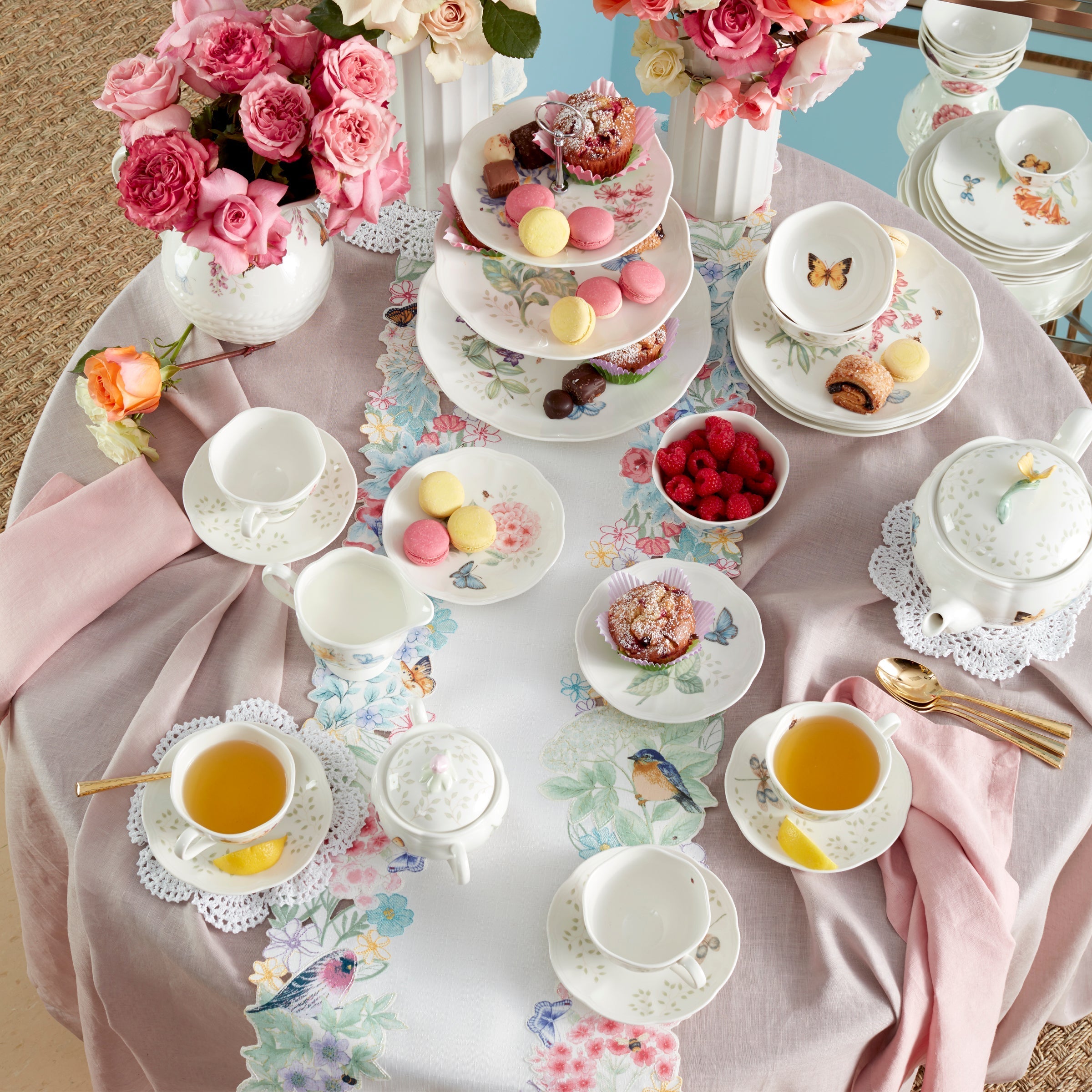 Lenox Premium Butterfly Meadow Flutter Table Runner - Image 3