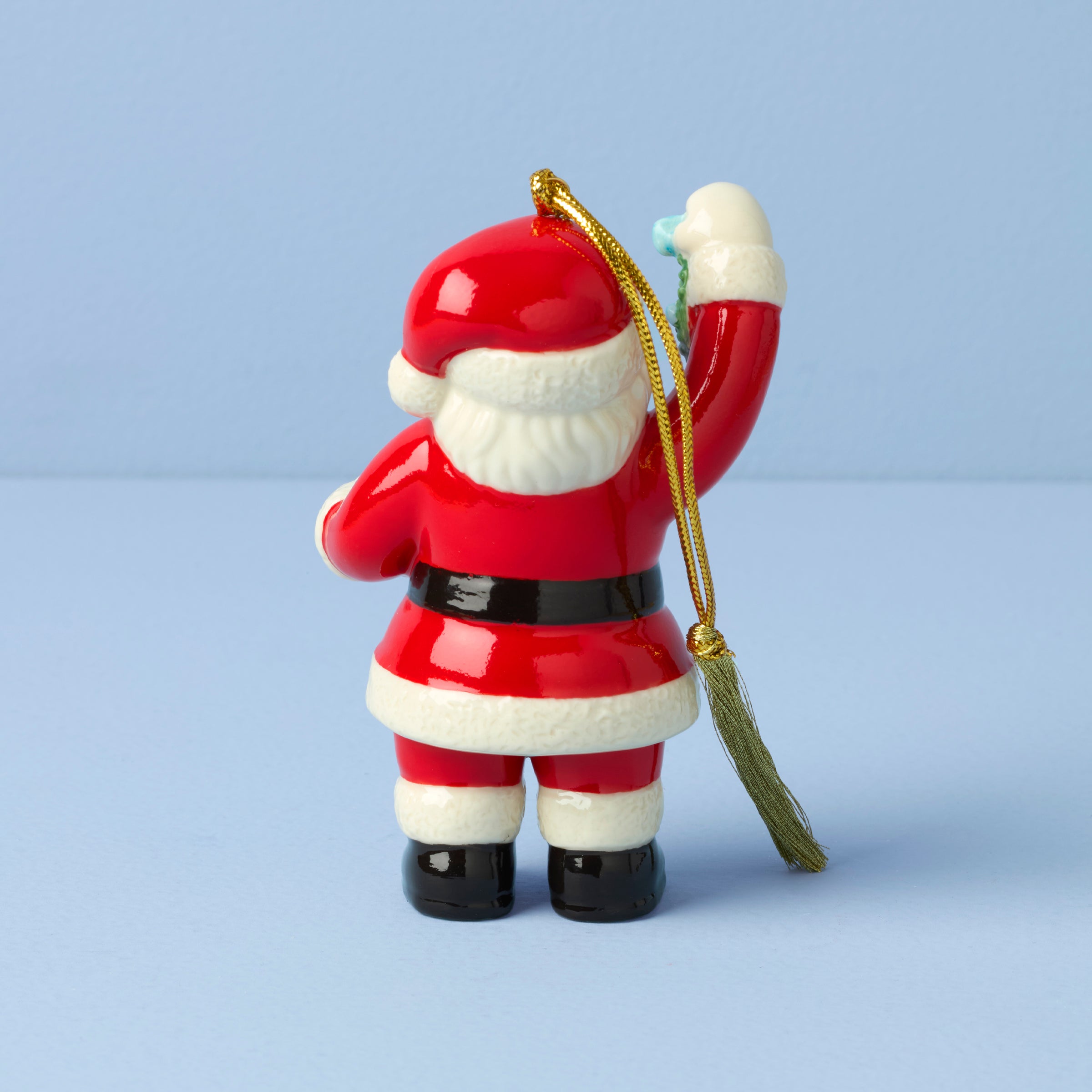 Lenox Premium 2026 Santa with Mistletoe Ornament - Image 2