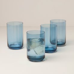 Alternative view of Lenox Premium Tuscany Classics Stackable Blue Coolers, Set of 4
