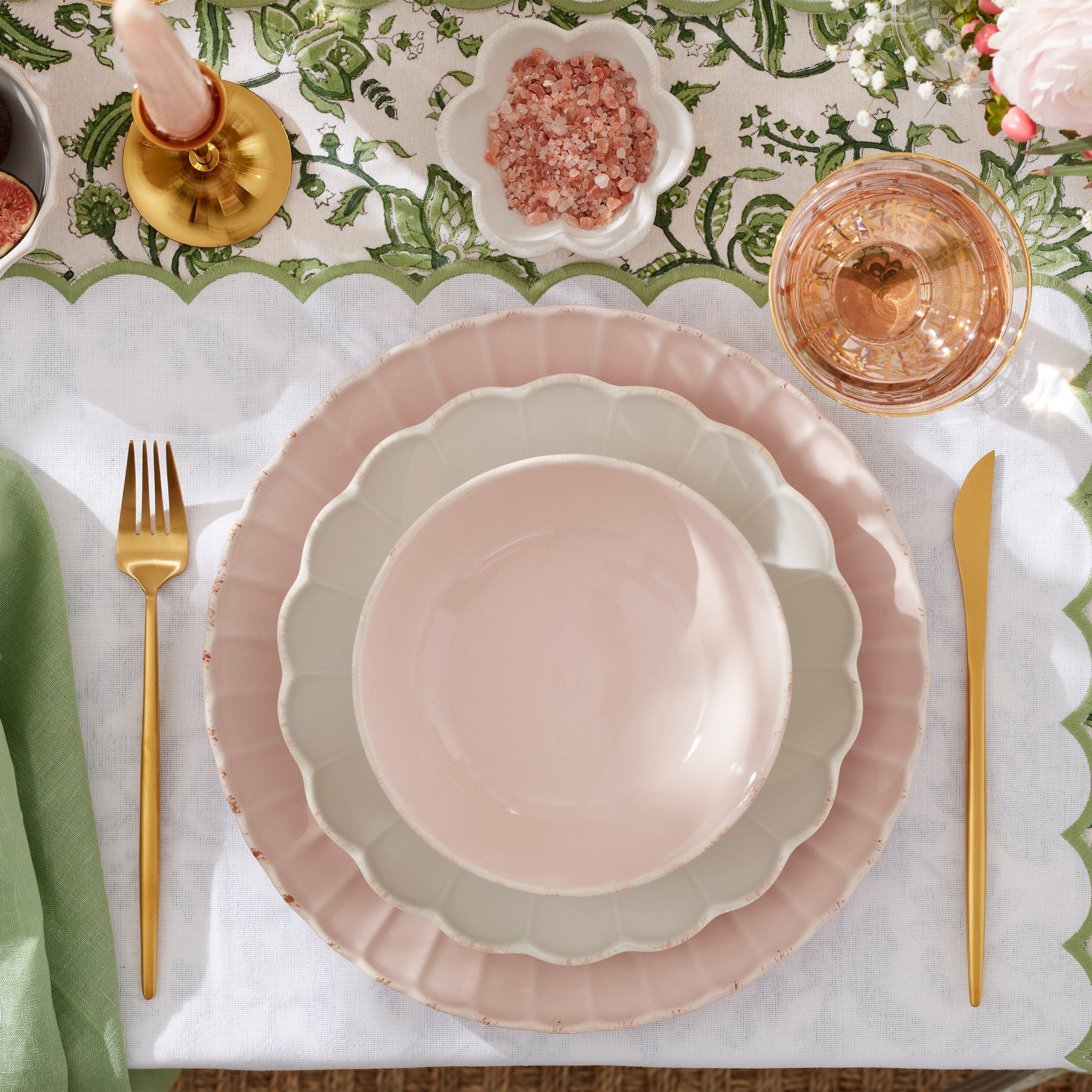 Lenox Premium French Perle Scallop White Accent Plates, Set of 4 - Image 2