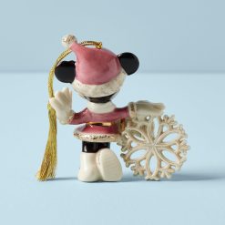 Alternative view of Lenox Premium Personalized Minnie Mouse Snowflake Ornament