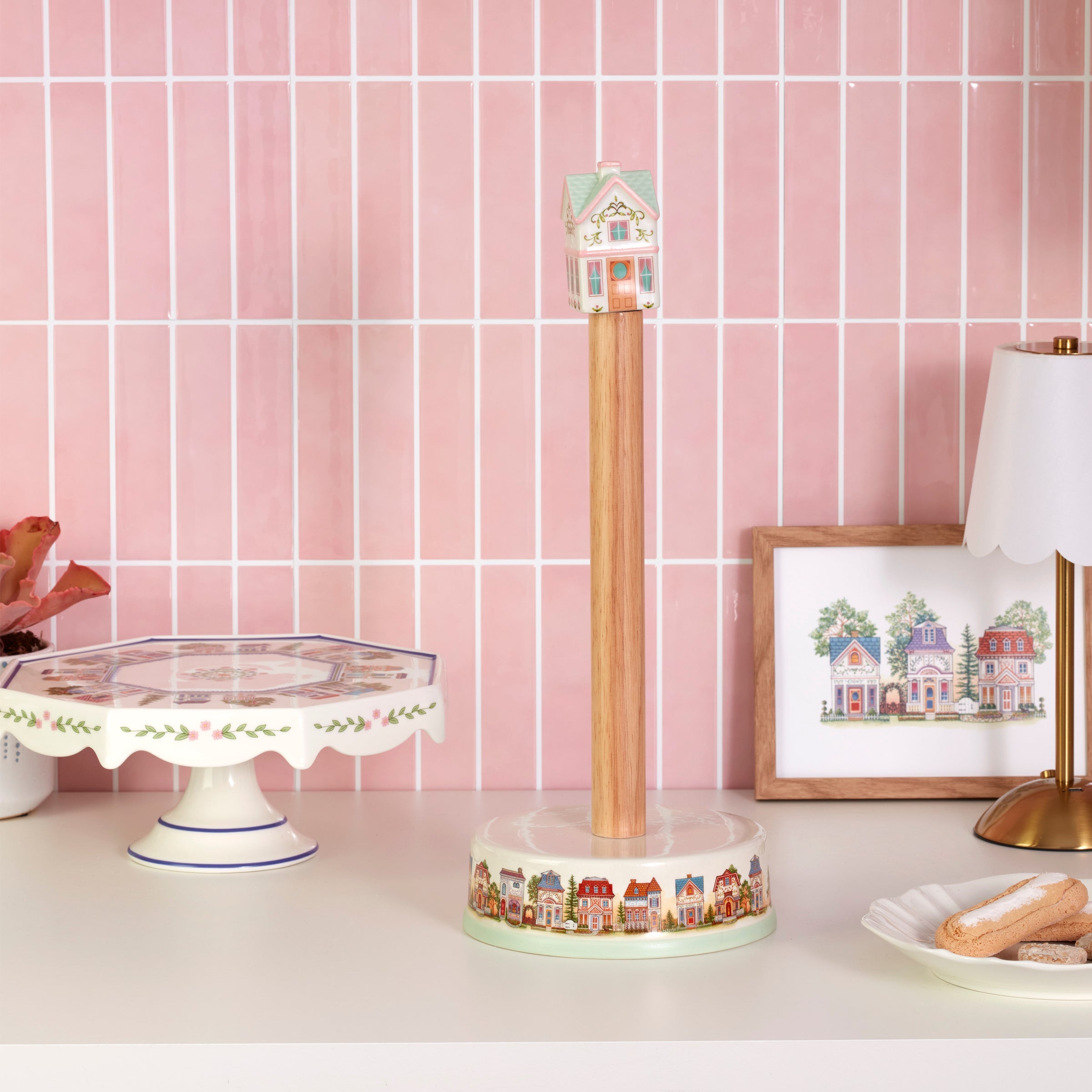 Lenox Premium Lenox Spice Village Paper Towel Holder - Image 4