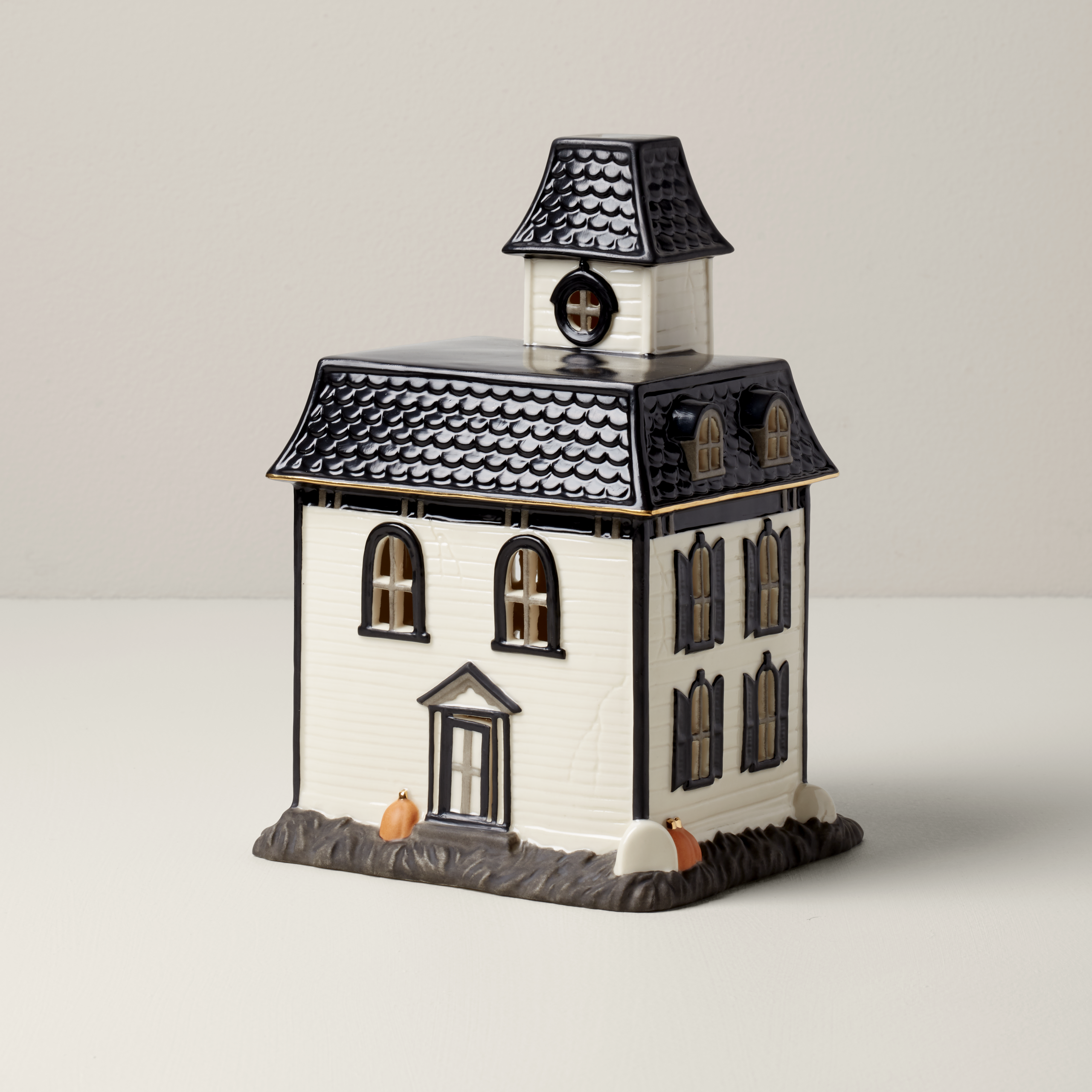 Lenox Premium Vintage Halloween Lit House Figurine - Image 3