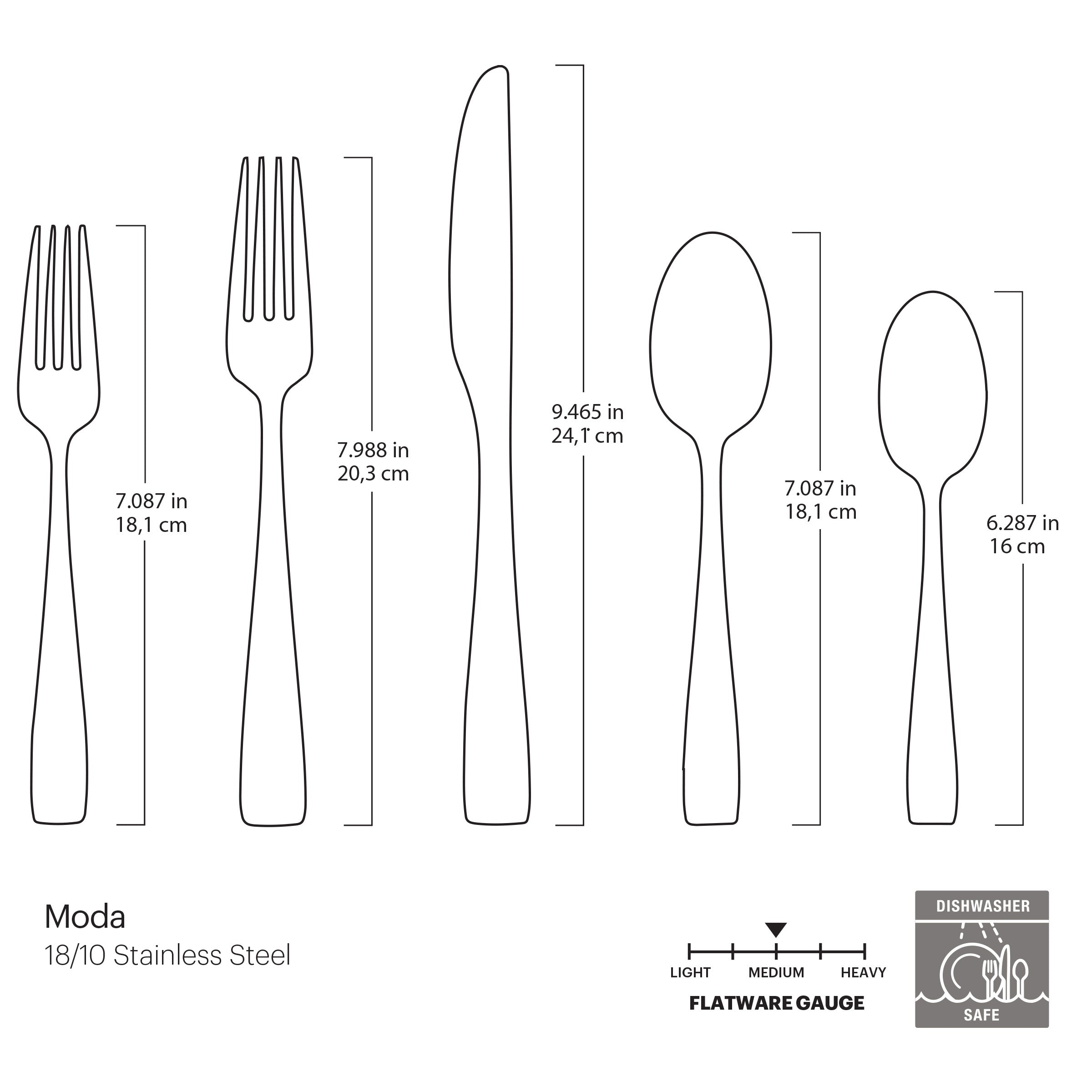 Lenox Premium Moda Gold Satin 20-Piece Flatware Set - Image 6