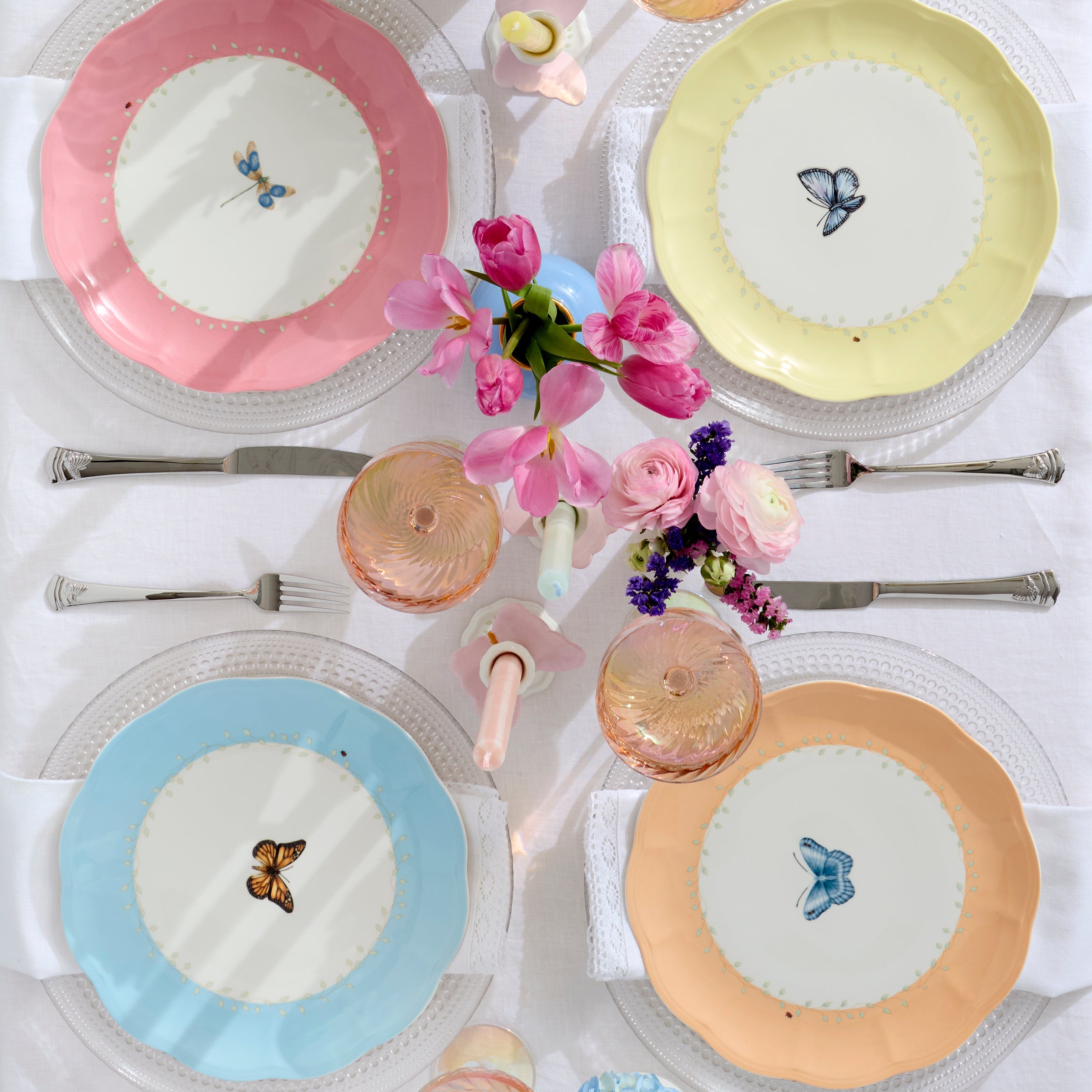 Lenox Premium Butterfly Meadow Colors 18-Piece Dinnerware Set - Image 4