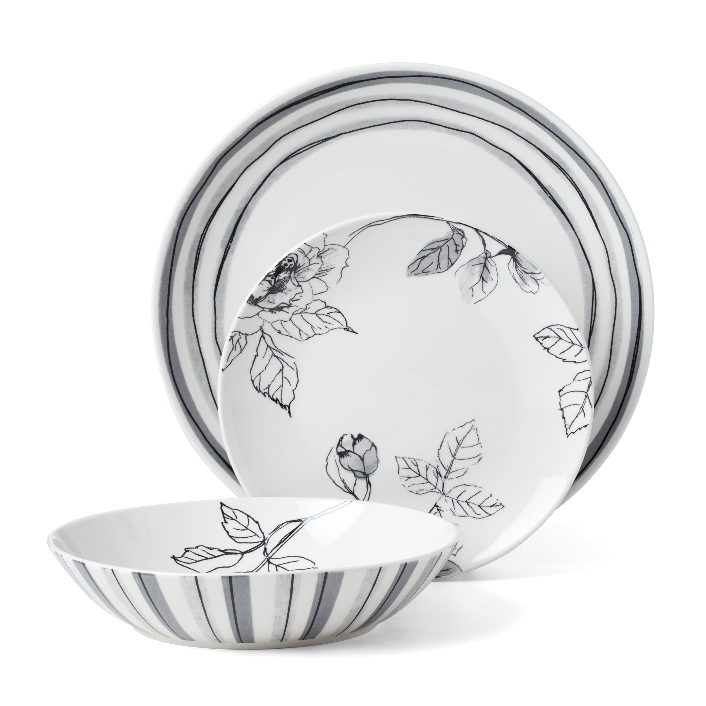 Lenox Premium Sketchbook 12-Piece Dinnerware Set - Image 8