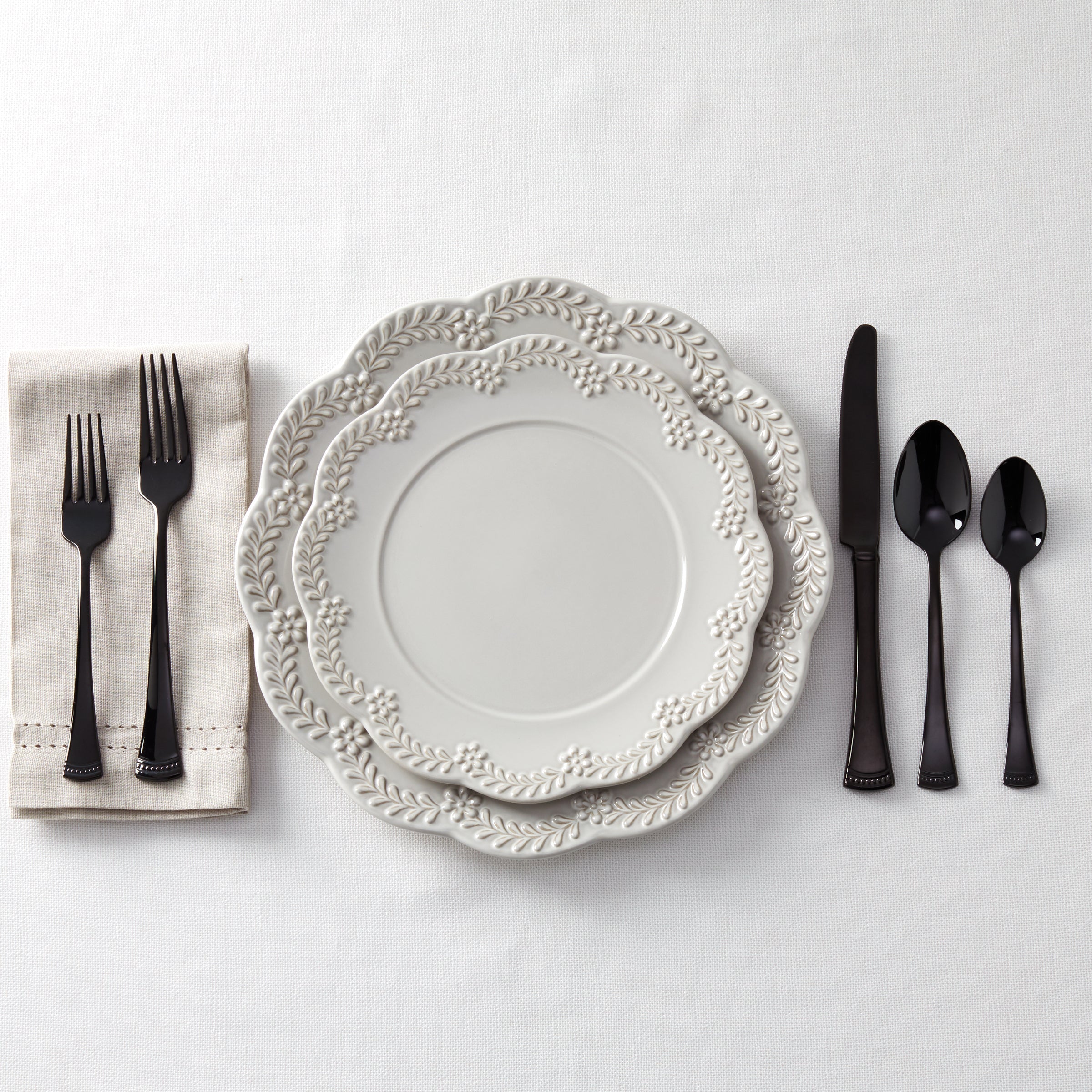 Lenox Premium Portola Black Mirror 20-Piece Flatware Set - Image 6