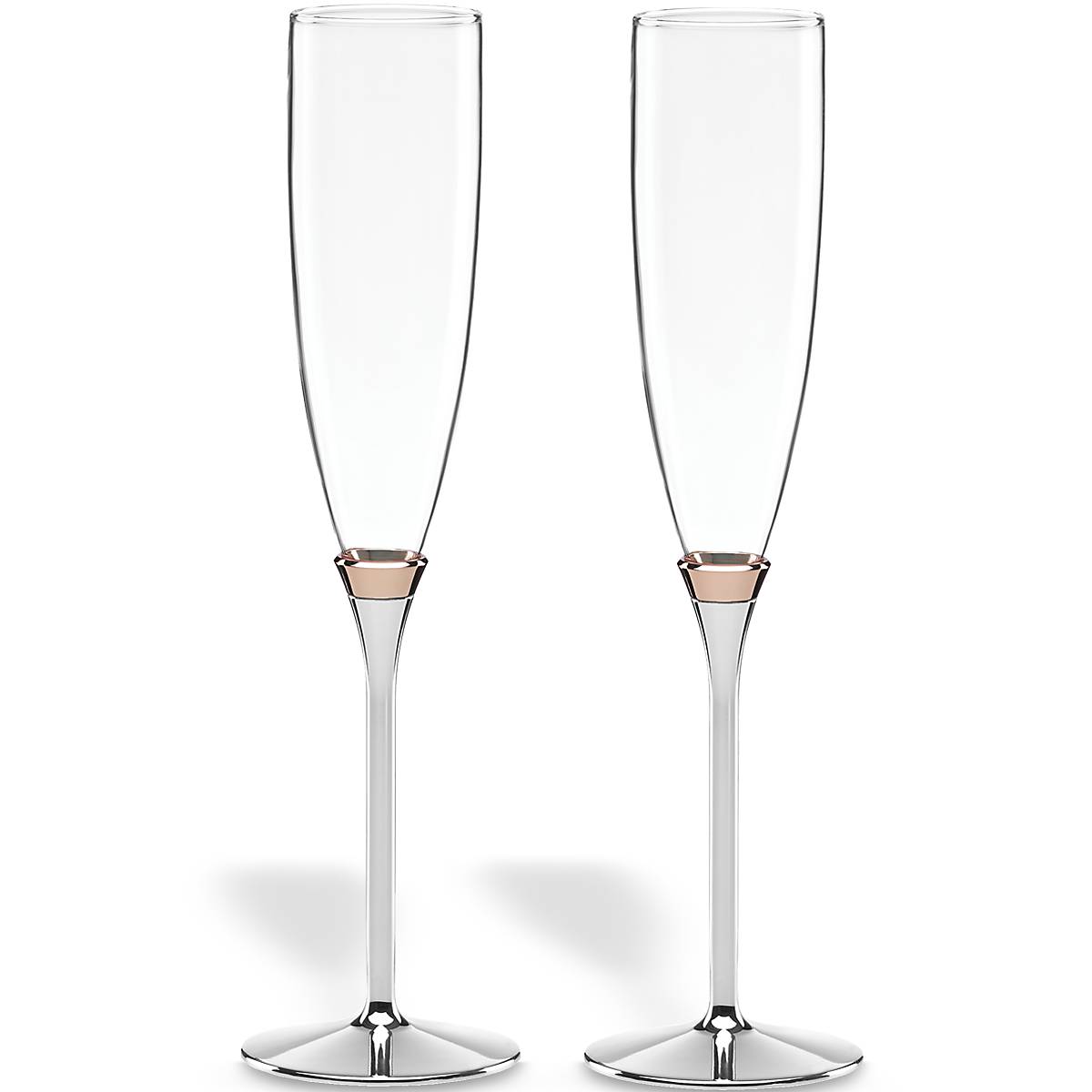 Lenox Premium Rosy Glow 2-Piece Champagne Flute Set