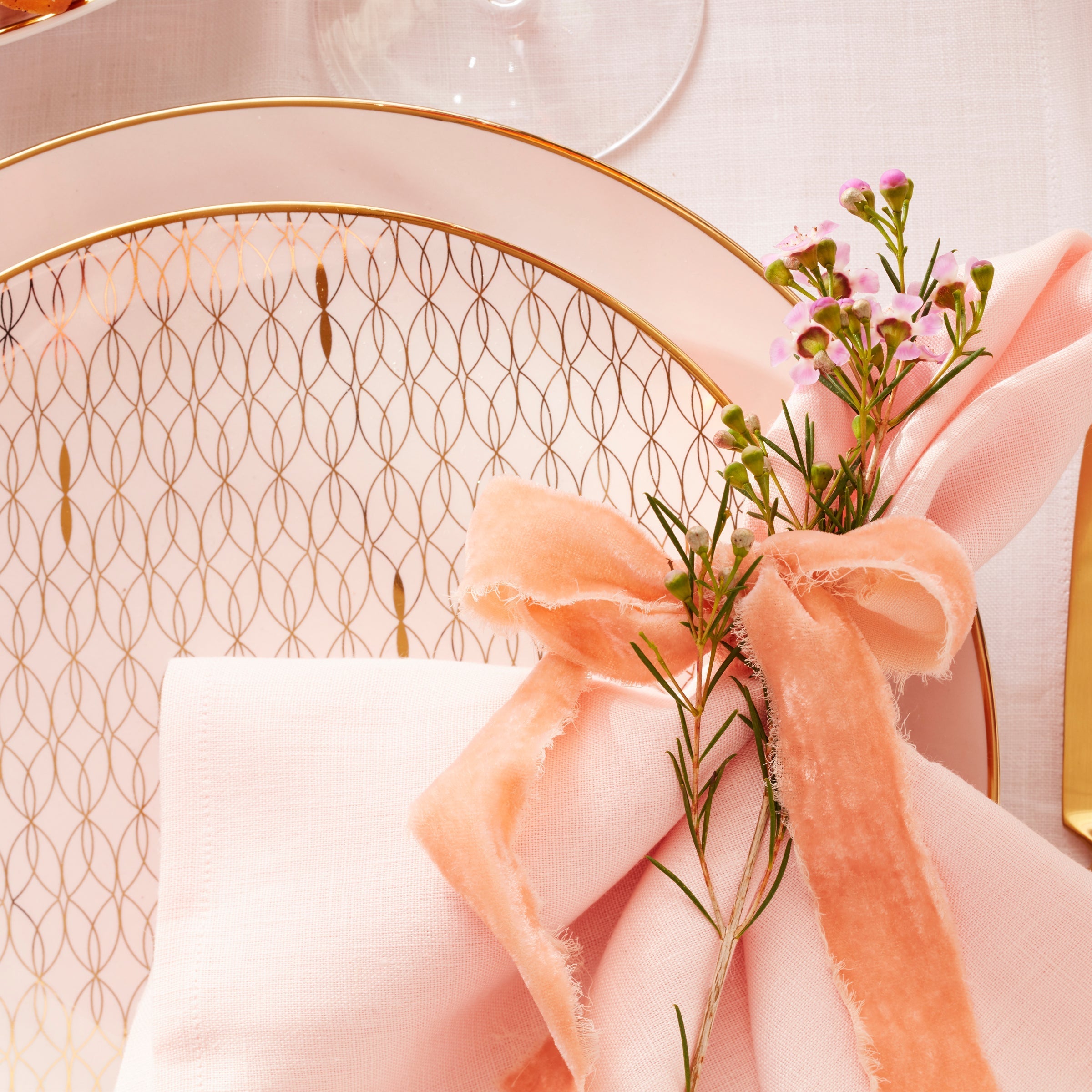 Lenox Premium Trianna Blush 12-Piece Dinnerware Set - Image 6
