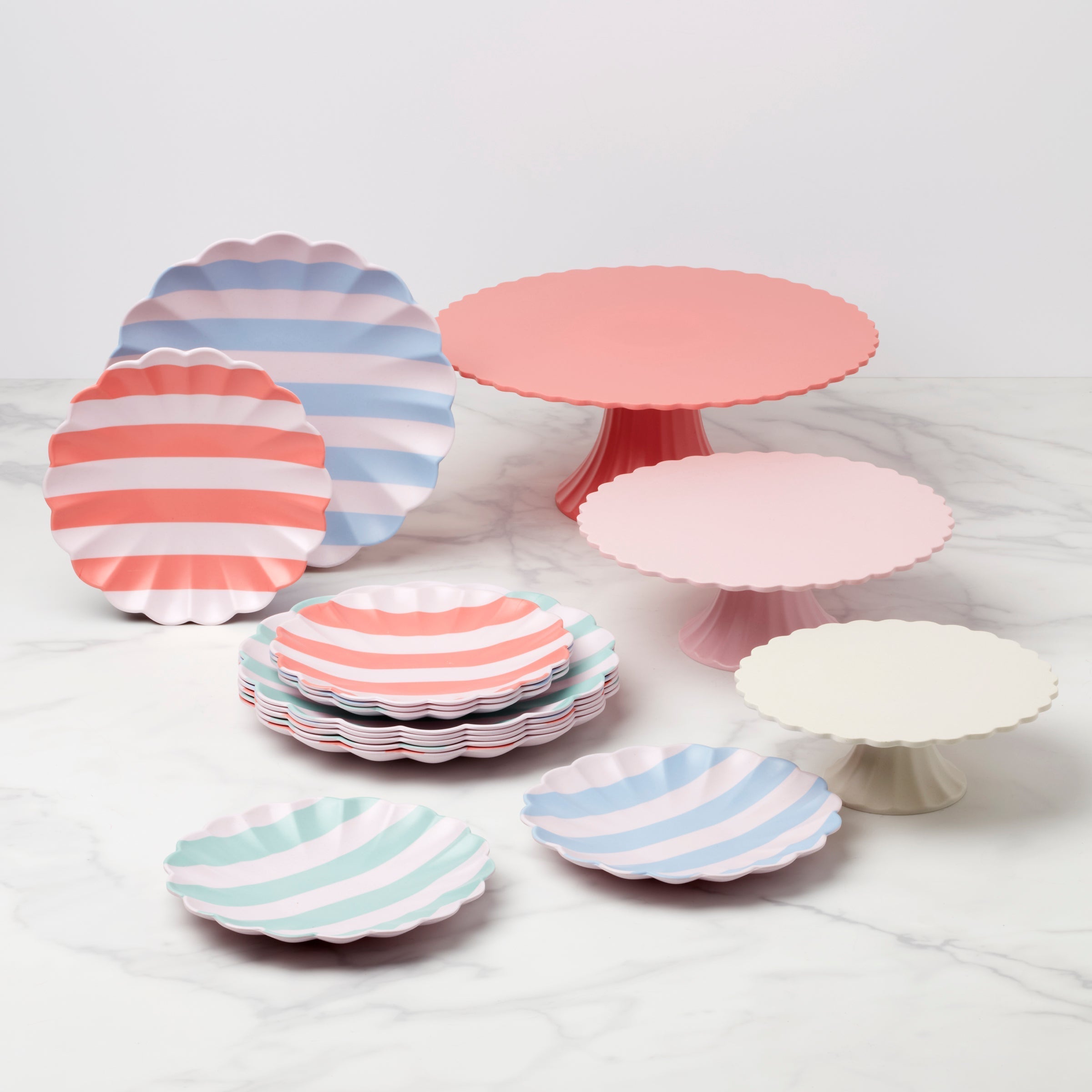 Lenox Premium Bamboo Pink Large Cake Stand - Image 4