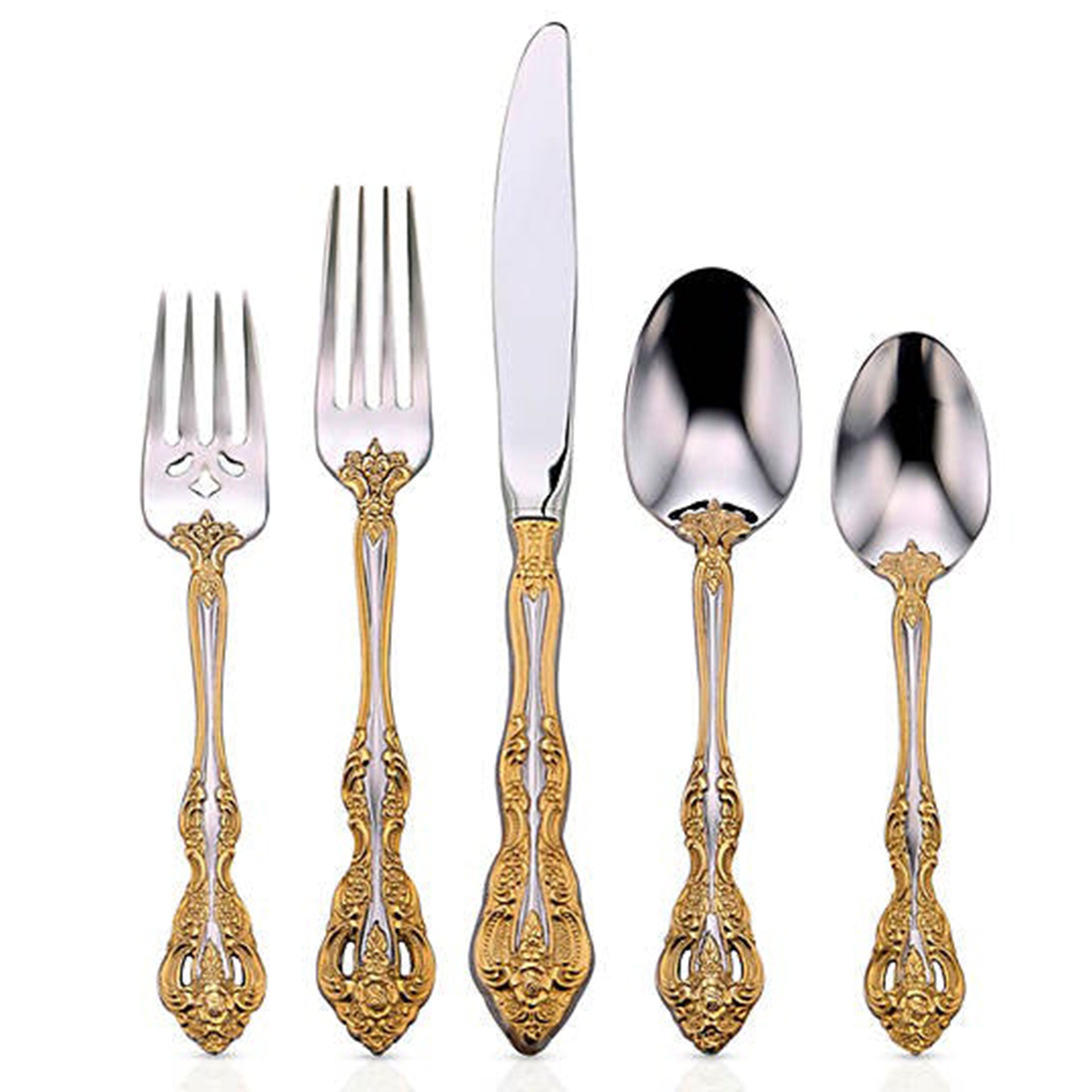Lenox Premium Golden Michelangelo 20-Piece Flatware Set