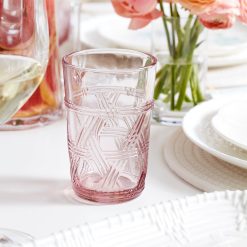 Alternative view of Lenox Premium Butterfly Meadow Pink Tall Glasses, Set of 4
