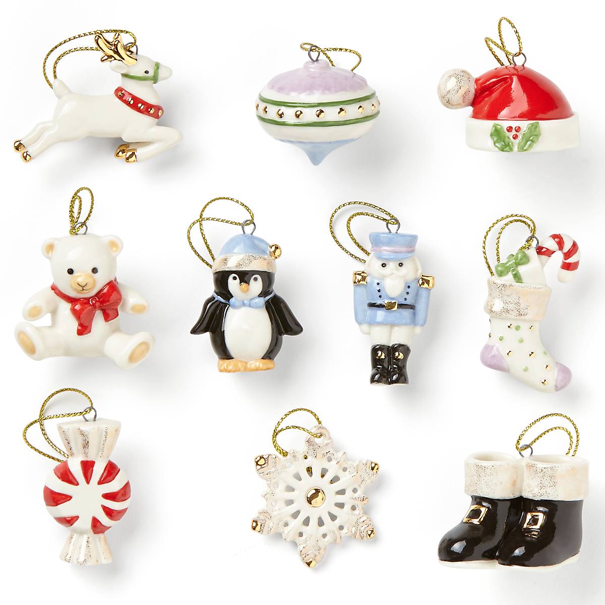 Lenox Premium Christmas Memories 10-Piece Mini Ornament Set - Image 3