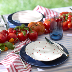 Alternative view of Lenox Premium Bay Colors Blue Dinner Plates, Set of 4
