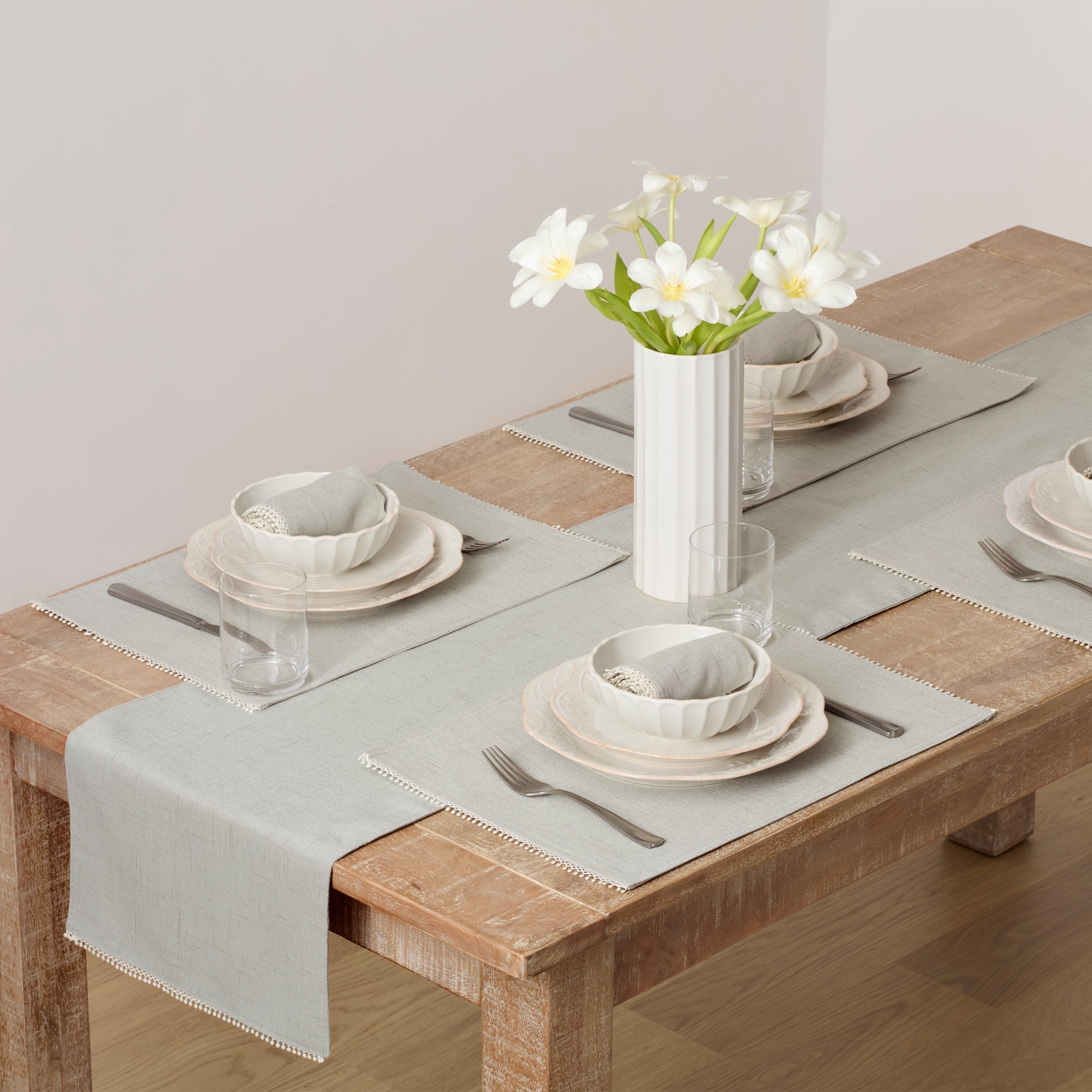 Lenox Premium French Perle Dove Grey 13x19 Placemat - Image 3