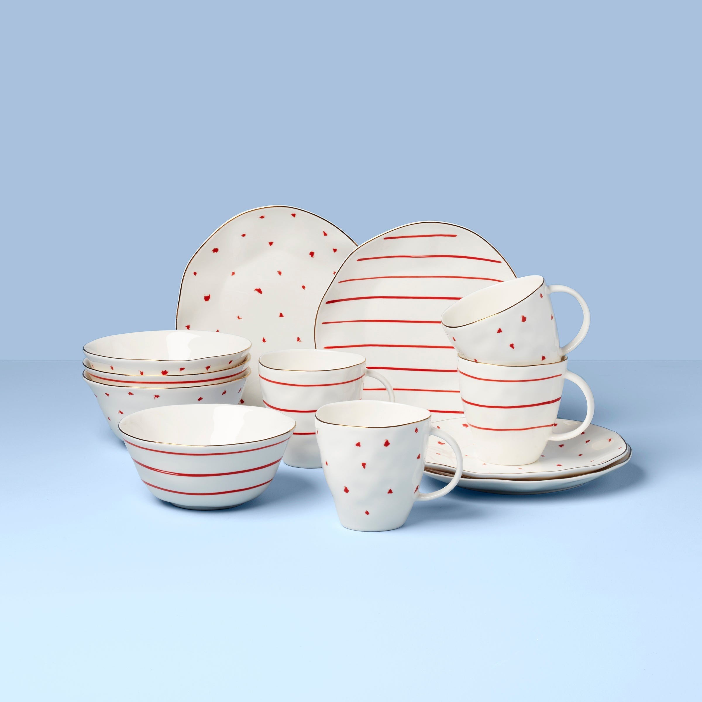 Lenox Premium Garnet Bay 12-Piece Dessert Set