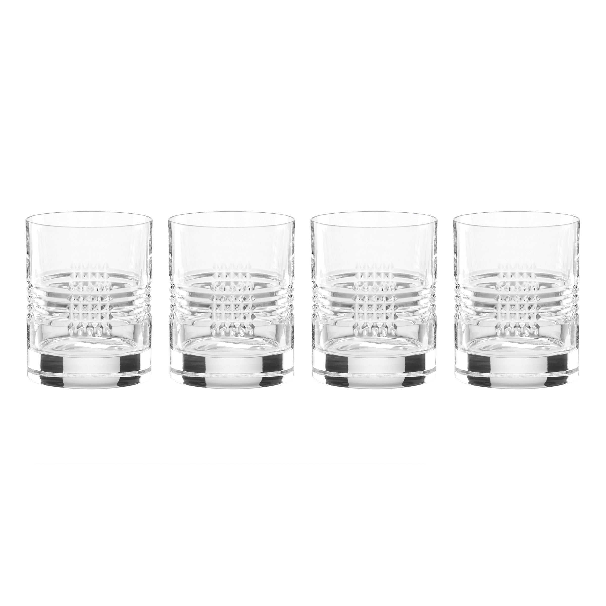 Lenox Premium Sloane Crystal Double Old Fashion Glasses, Set of 4