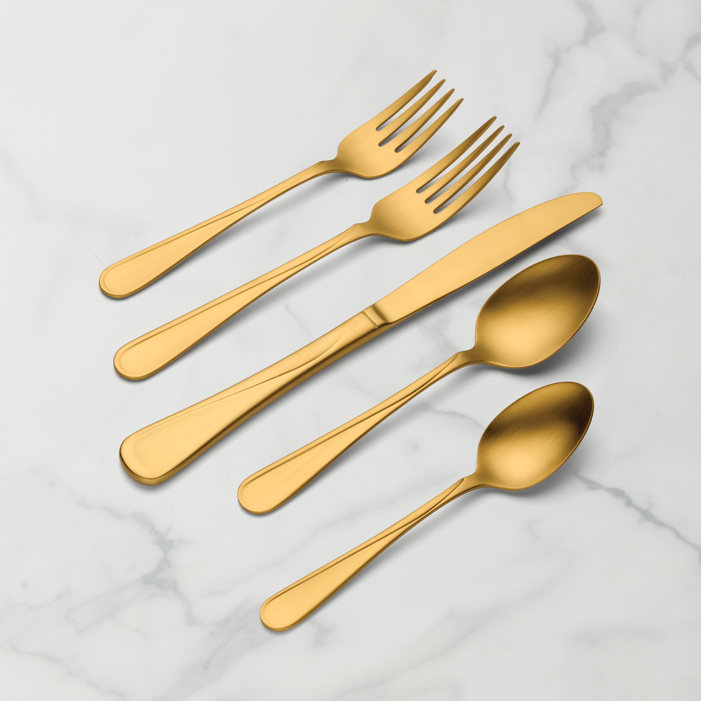 Lenox Premium Flight Gold Satin 20-Piece Flatware Set