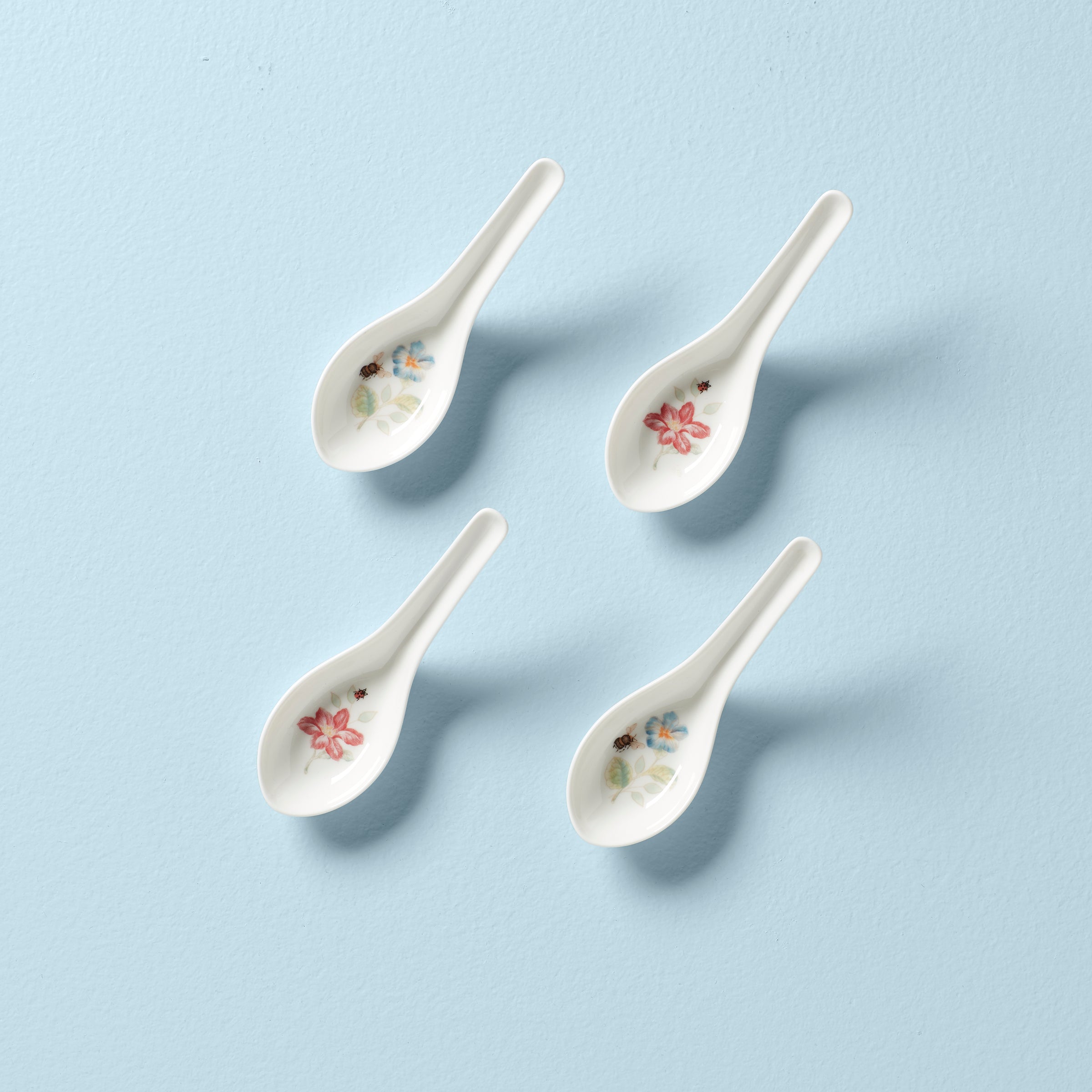 Lenox Premium Butterfly Meadow Soup Spoons, Set of 4