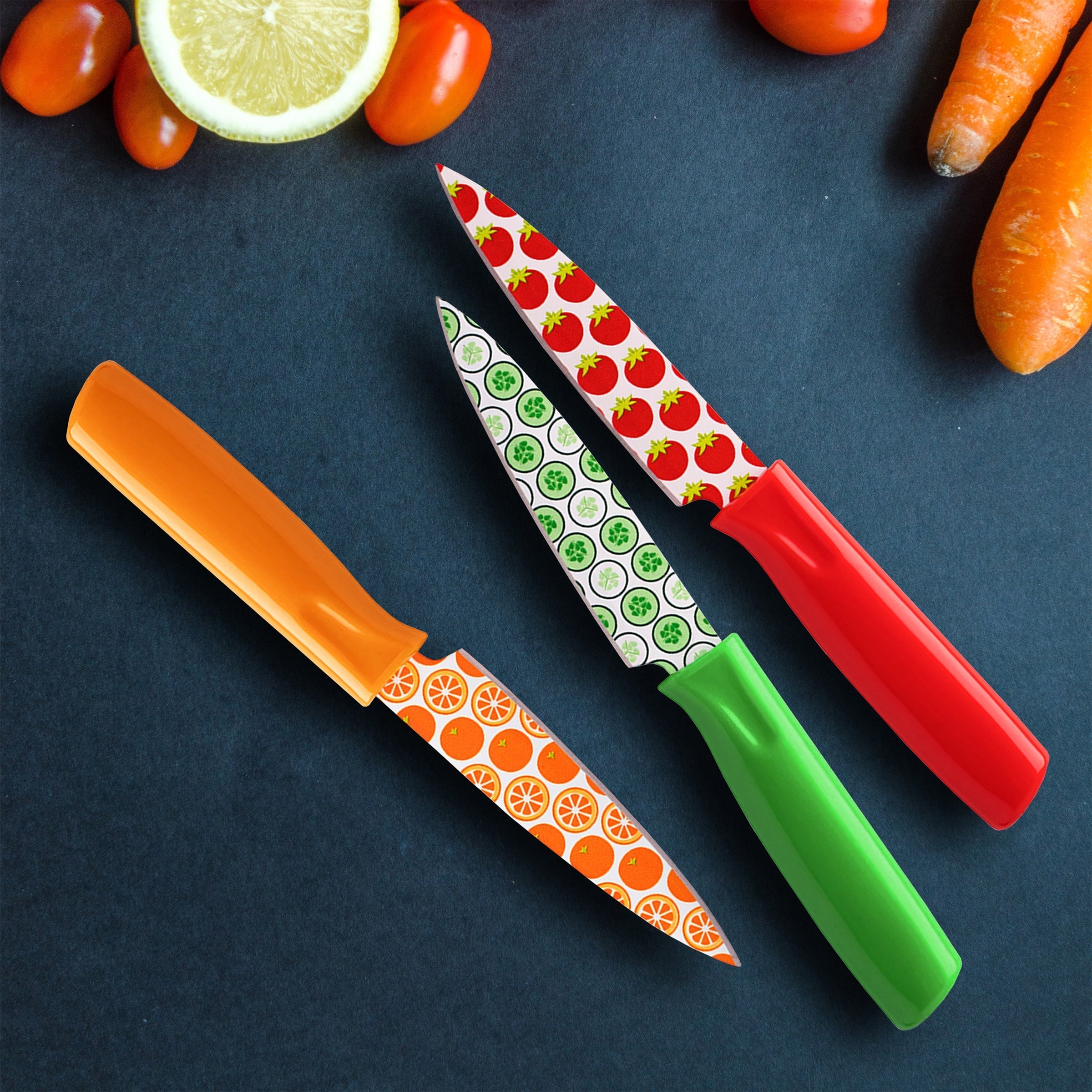Lenox Premium Printed Fruit 3-Piece Paring Knife Set - Image 2