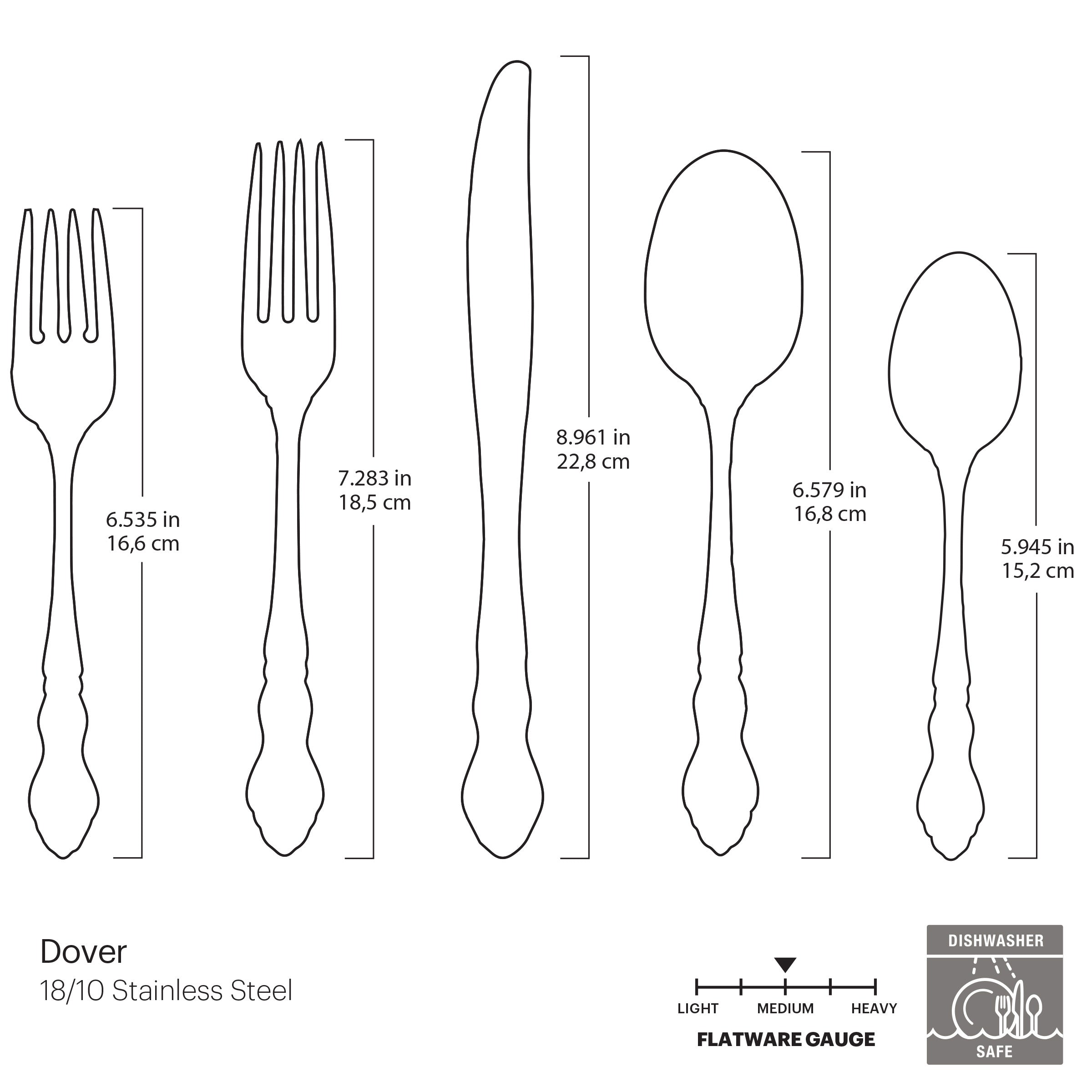 Lenox Premium Dover 20-Piece Flatware Set - Image 5