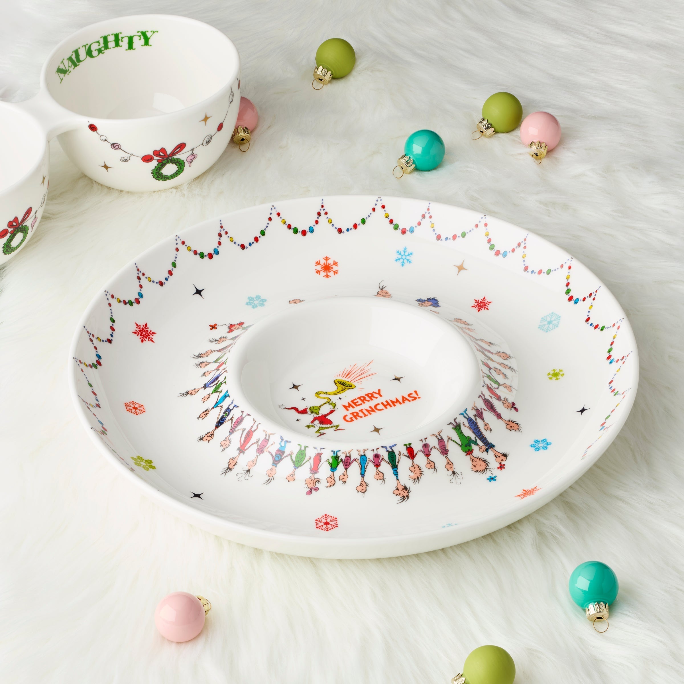Lenox Premium Merry Grinchmas Chip & Dip Bowl - Image 3