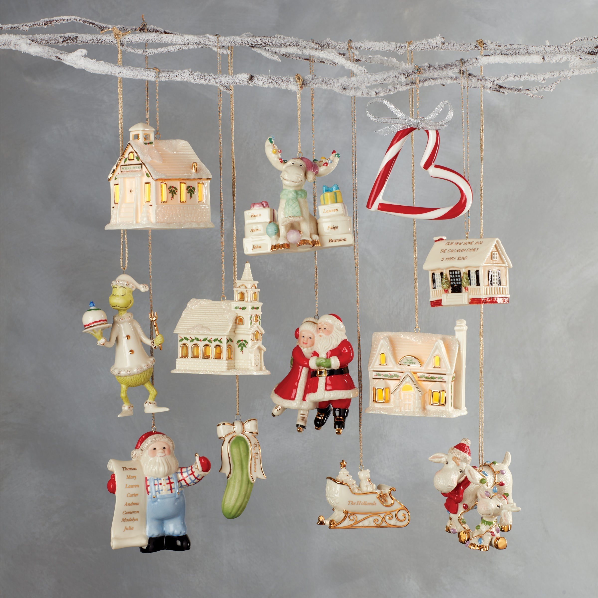 Lenox Premium Christmas Village School Lit Ornament - Image 3