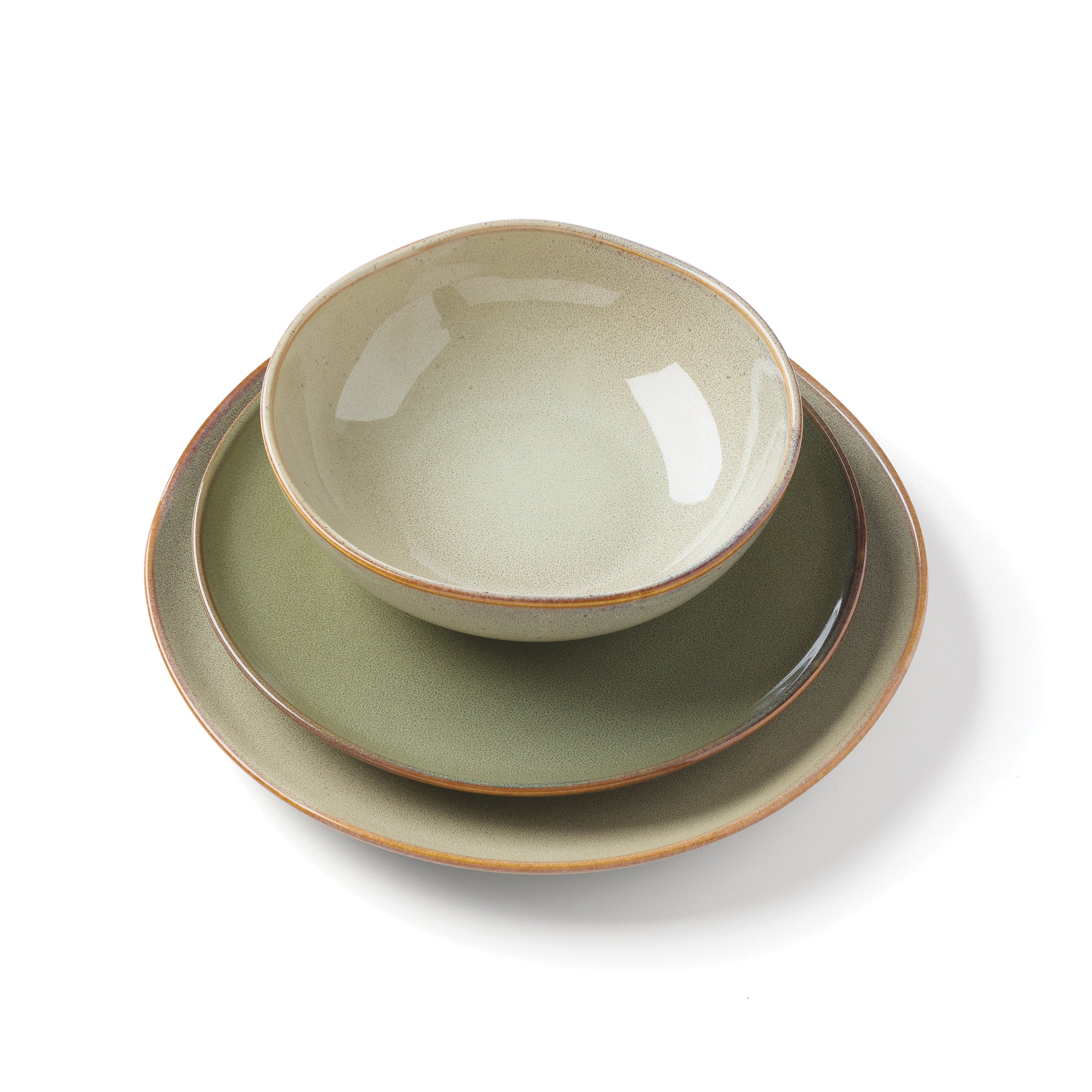 Lenox Premium Organic Shades Sage Green 12-Piece Dinnerware Set - Image 6