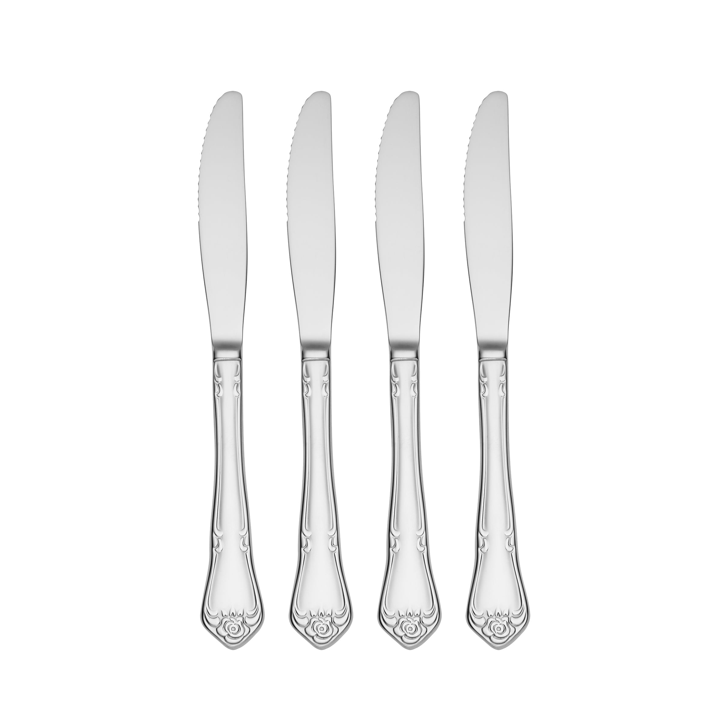 Lenox Premium True Rose Everyday Flatware Dinner Knives, Set Of 4