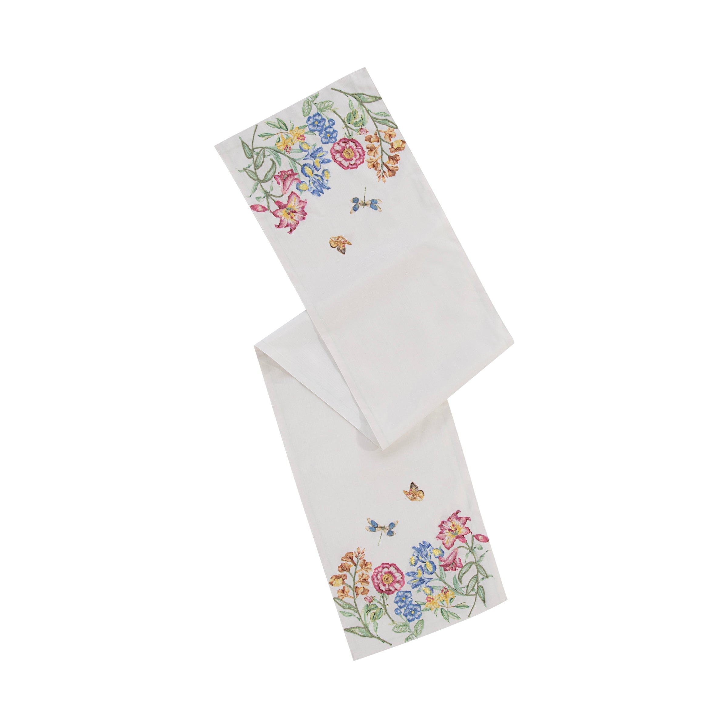 Lenox Premium Butterfly Meadow Garden Embroidered Runner - Image 3
