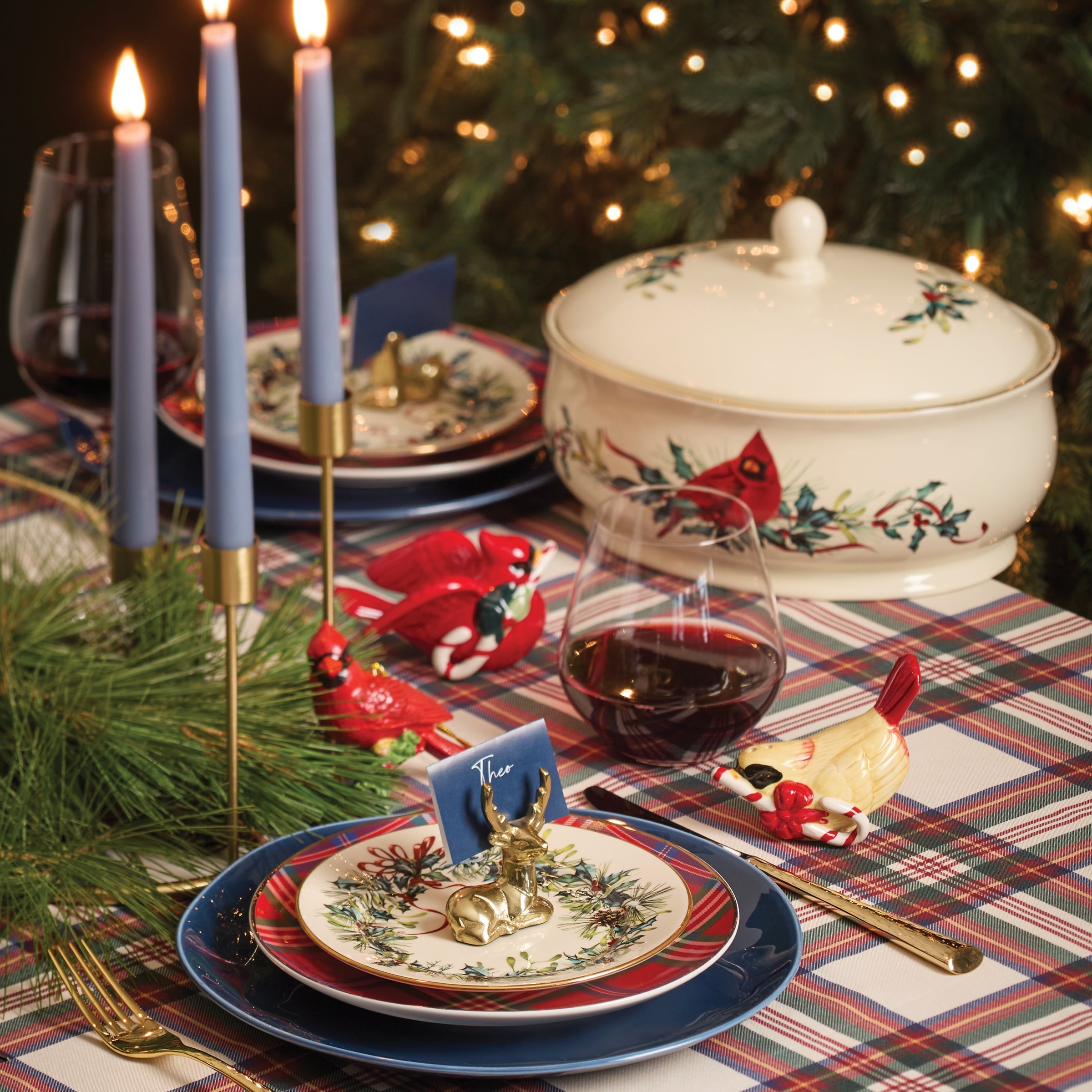 Lenox Premium Winter Greetings 12-Piece Dinnerware Set - Image 3