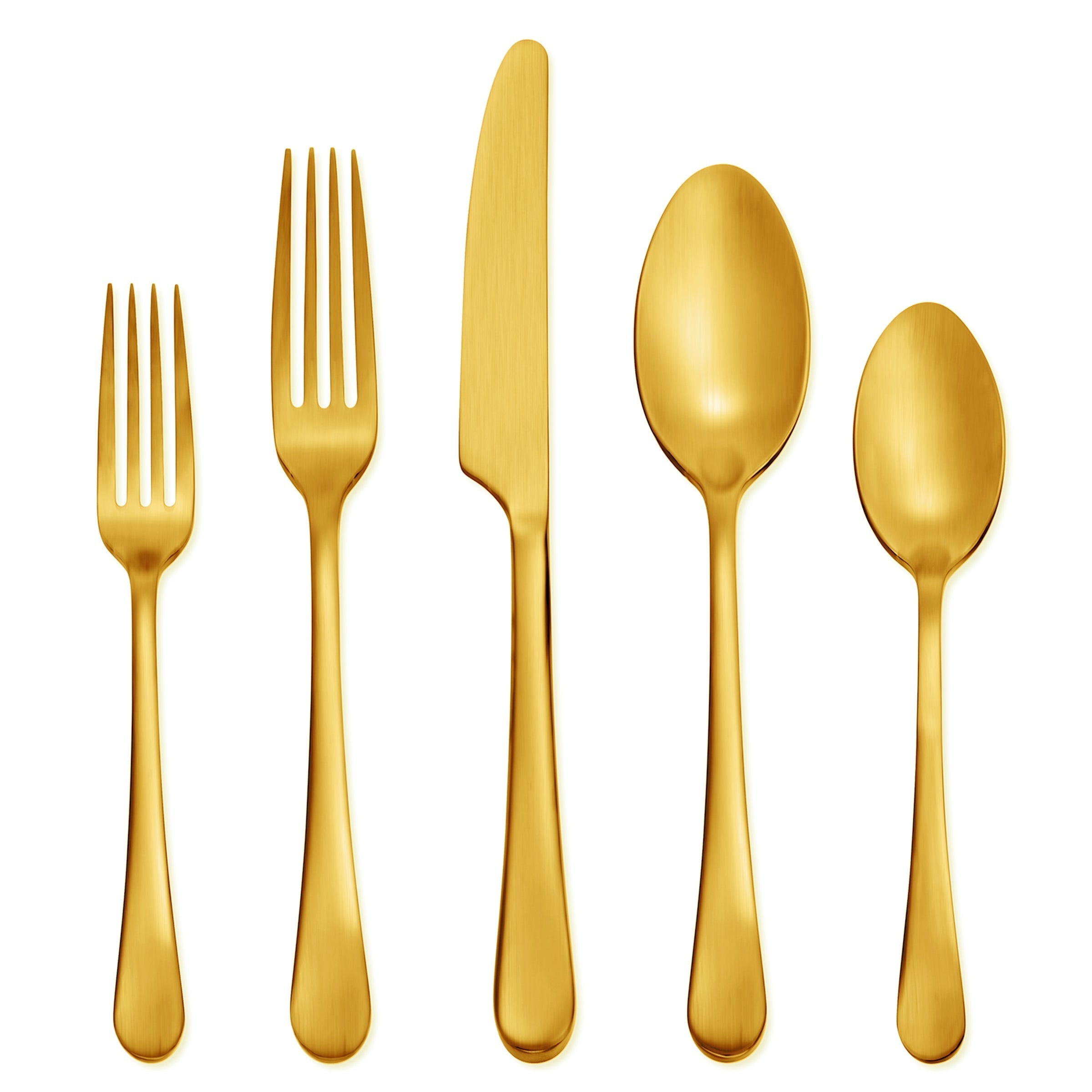 Lenox Premium Mirabella Gold Titanium Satin 20-Piece Flatware Set