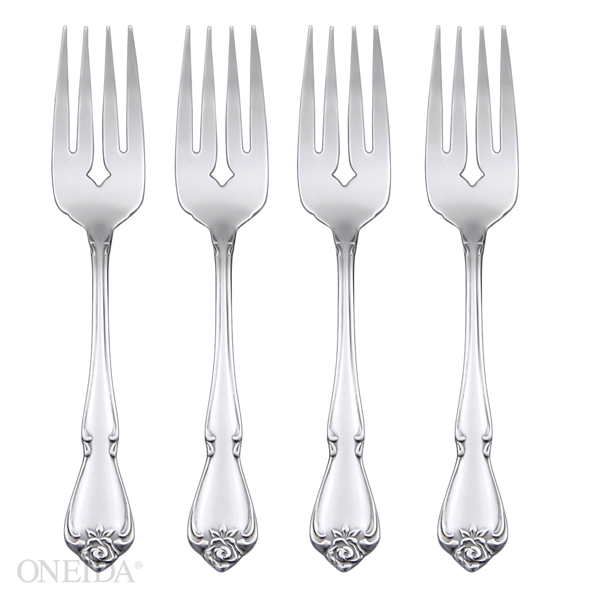 Lenox Premium True Rose Everyday Flatware Salad Forks, Set Of 4